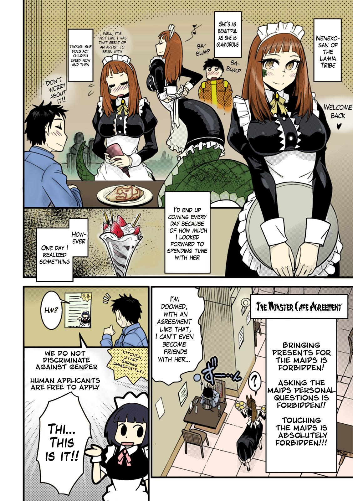 Hot Milf Mon Cafe Yori Ai o Kominute | With Love, the Monster Cafe Dad - Page 2