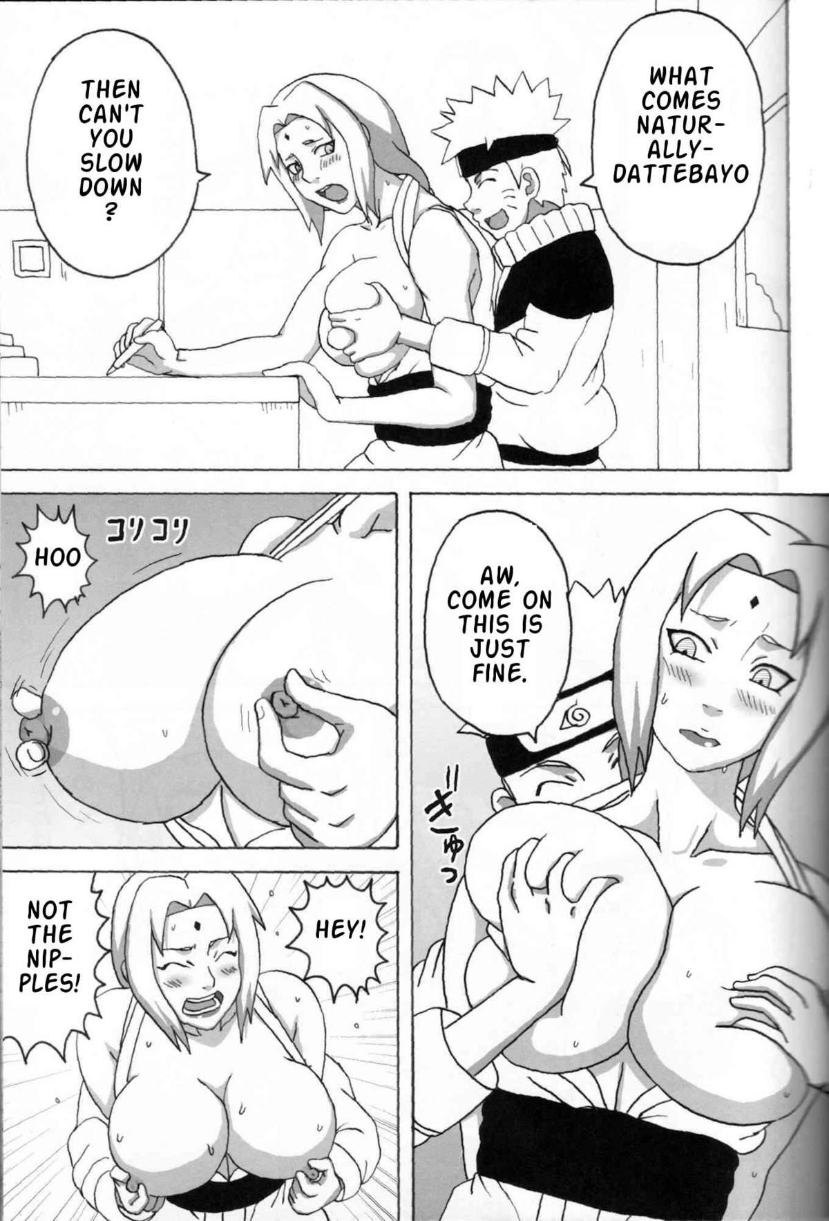 Hand Job Kyonyuu no Ninja Chichikage | Chichikage Huge Breasted Ninja - Naruto Gaydudes - Page 10