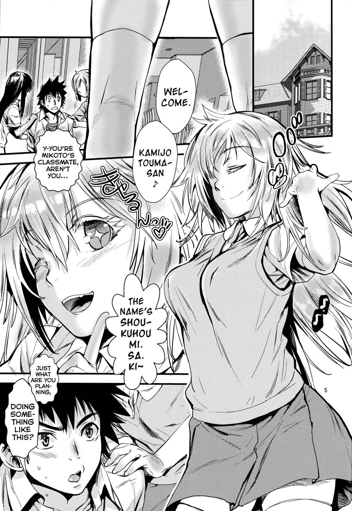 Chacal Manatsu no Reversible - Toaru kagaku no railgun Toaru majutsu no index 18 Year Old - Page 4