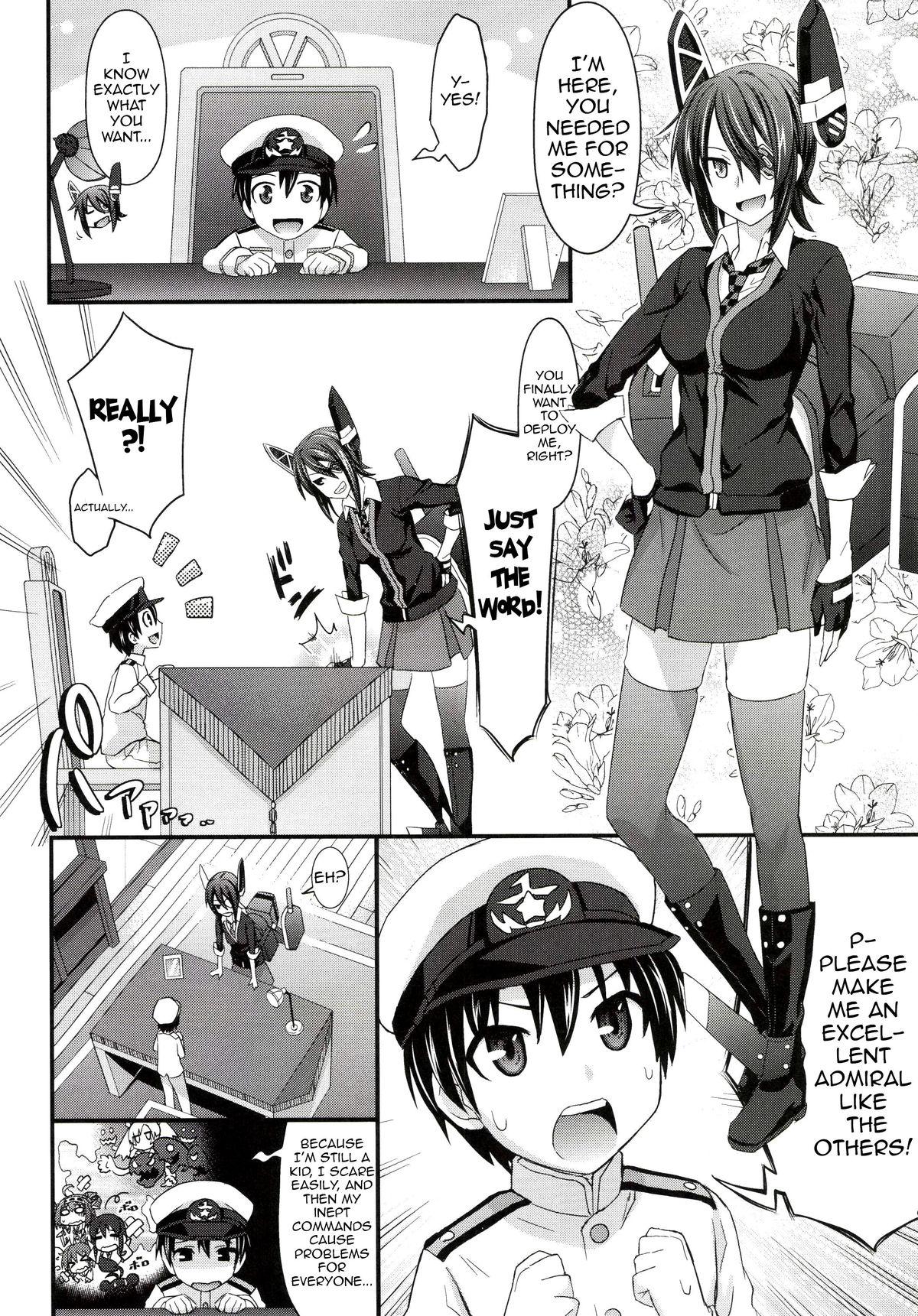 Bush Kodomo Teitoku ga Chinjufu ni Chakunin Shimashita | A Child was Appointed as Admiral - Kantai collection Corrida - Page 3