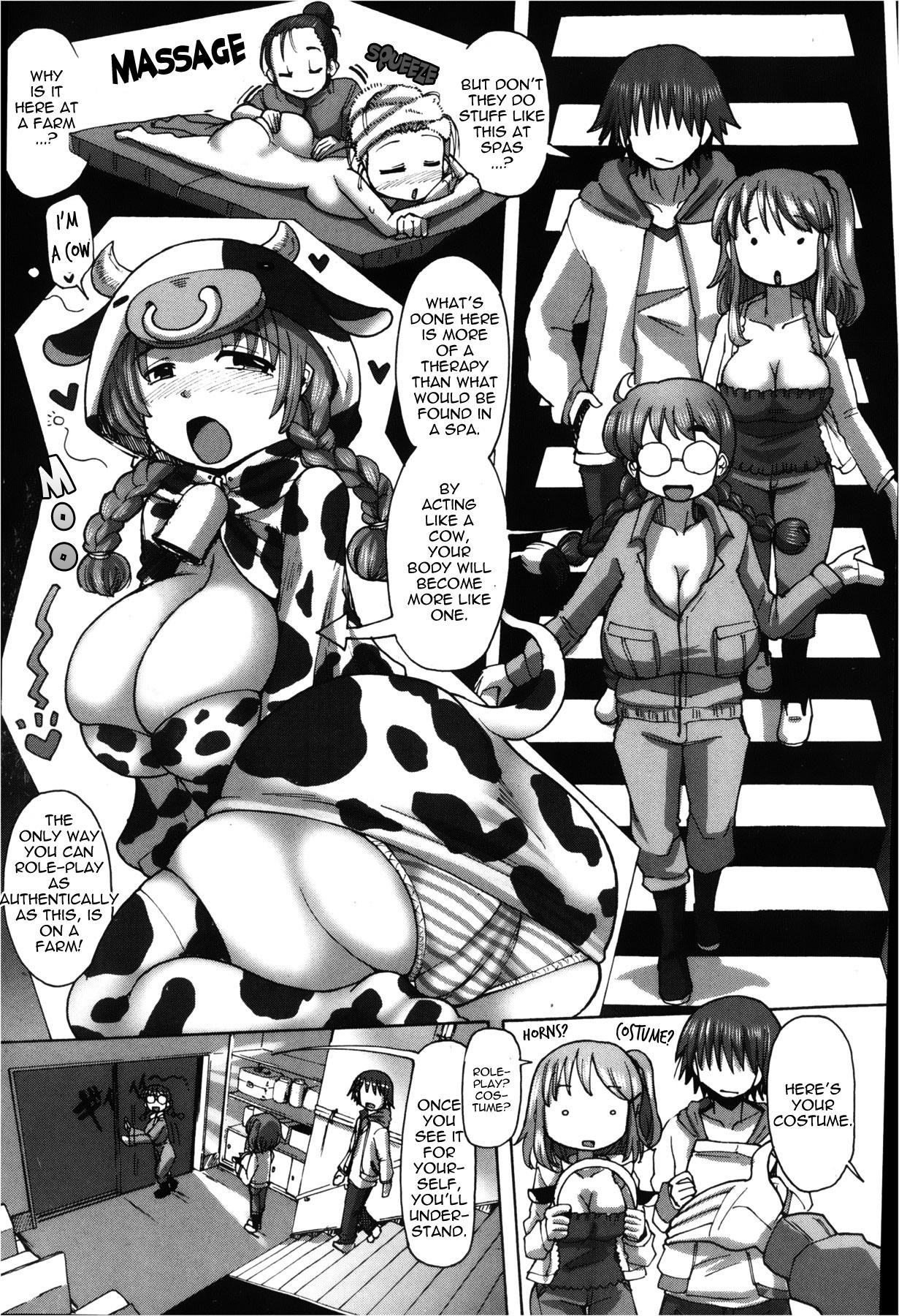 Amiga [Sakazaki Freddie] Mitsuko-chan no nyuugyuu taiken-ki | Mitsuko's Experience as a Milk Cow (COMIC Shingeki 2013-02) [English] [thetsuuyaku] Reverse Cowgirl - Page 5