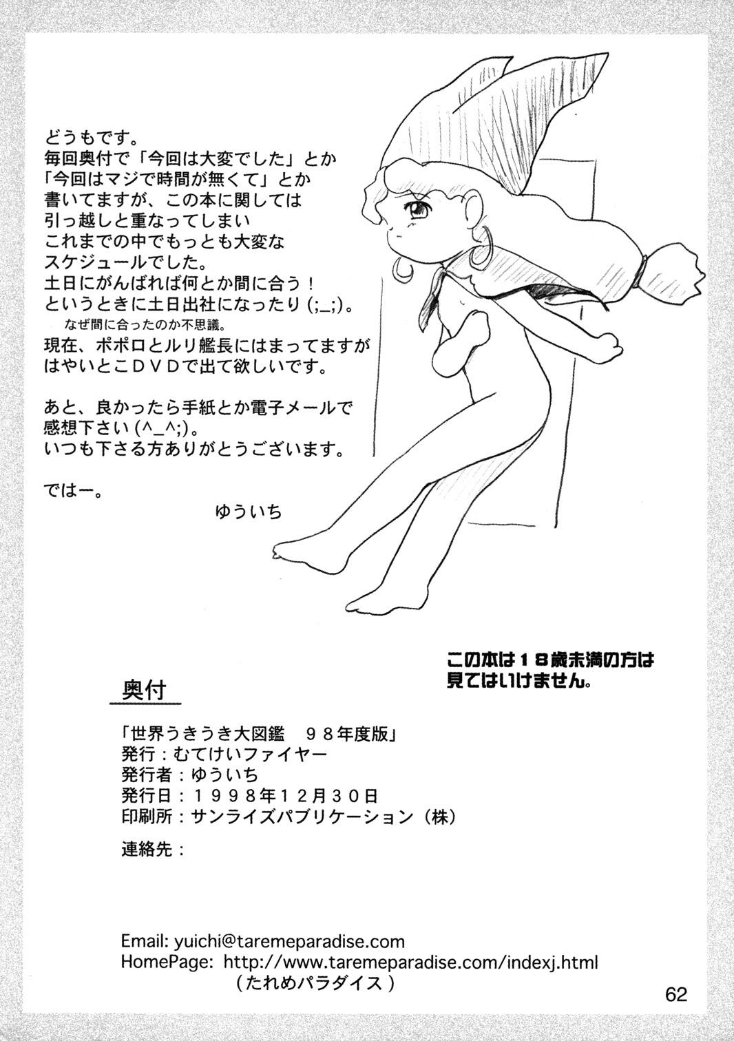 (C55) [Mutekei-Fire (Yuuichi)] Sekai Uki-Uki Daizukan 1998-nendo Ban - The Great Pictorial Guide of 'Uki-Uki' in the World '98 Edition (Various) 60