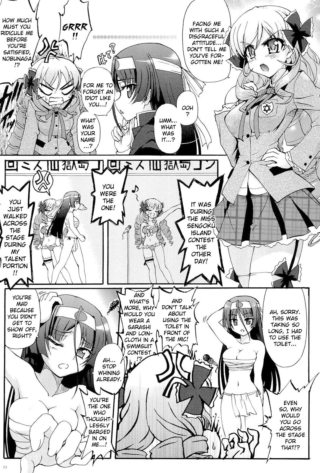 Hot Girl Pussy [Ishiba Yoshikazu, Rohgun] Sengoku Academy Fighting Maiden Nobunaga! ~Lewd Flower Profusion, The Great Swimsuit War~ Ch 1-2 (English) Hard Core Free Porn - Page 12