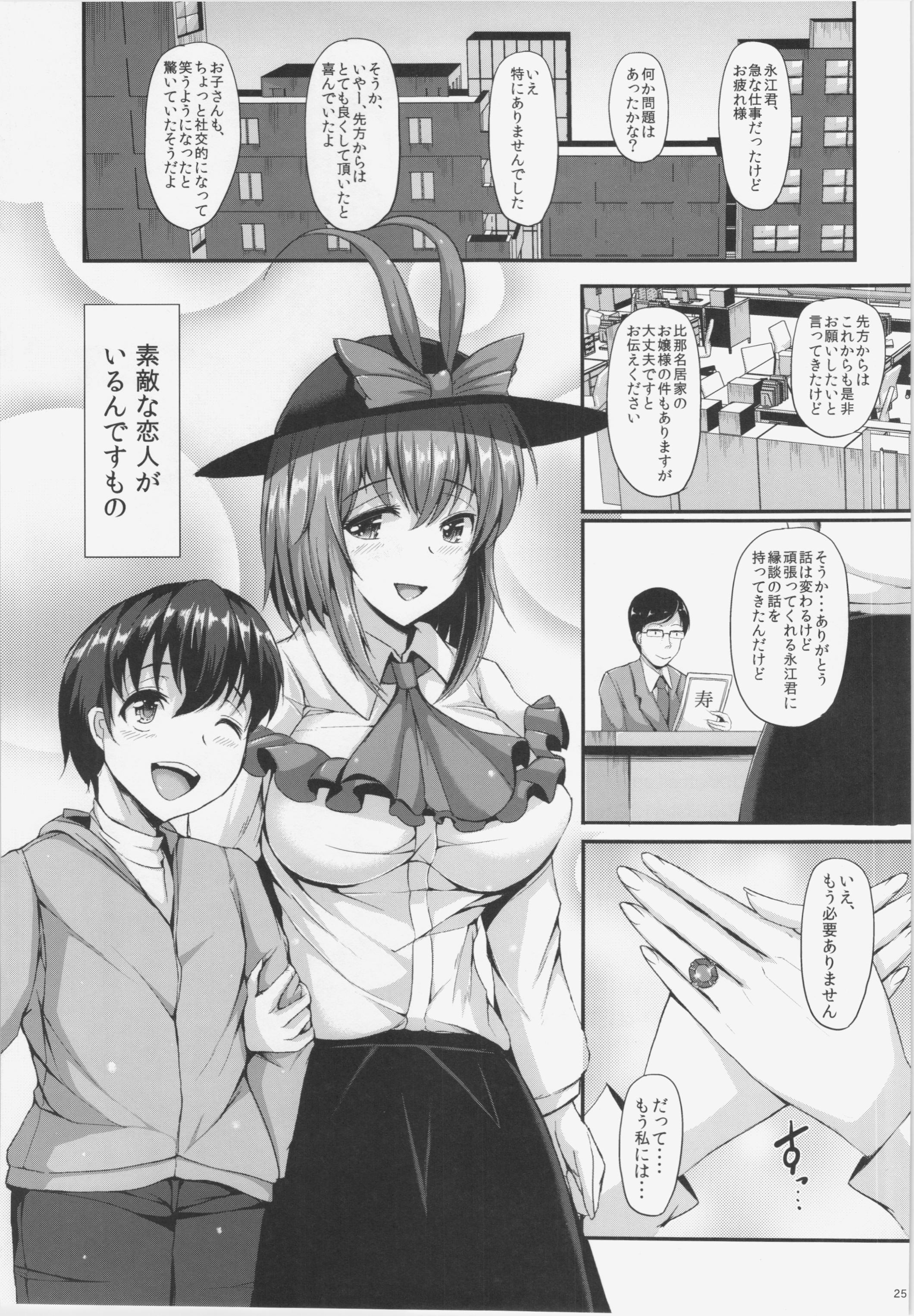 Cuminmouth (C87) [Rocket Chousashitsu (Koza)] IKU-KANO - Iku-san to H na Himitsu (Touhou Project) - Touhou project Pervert - Page 25