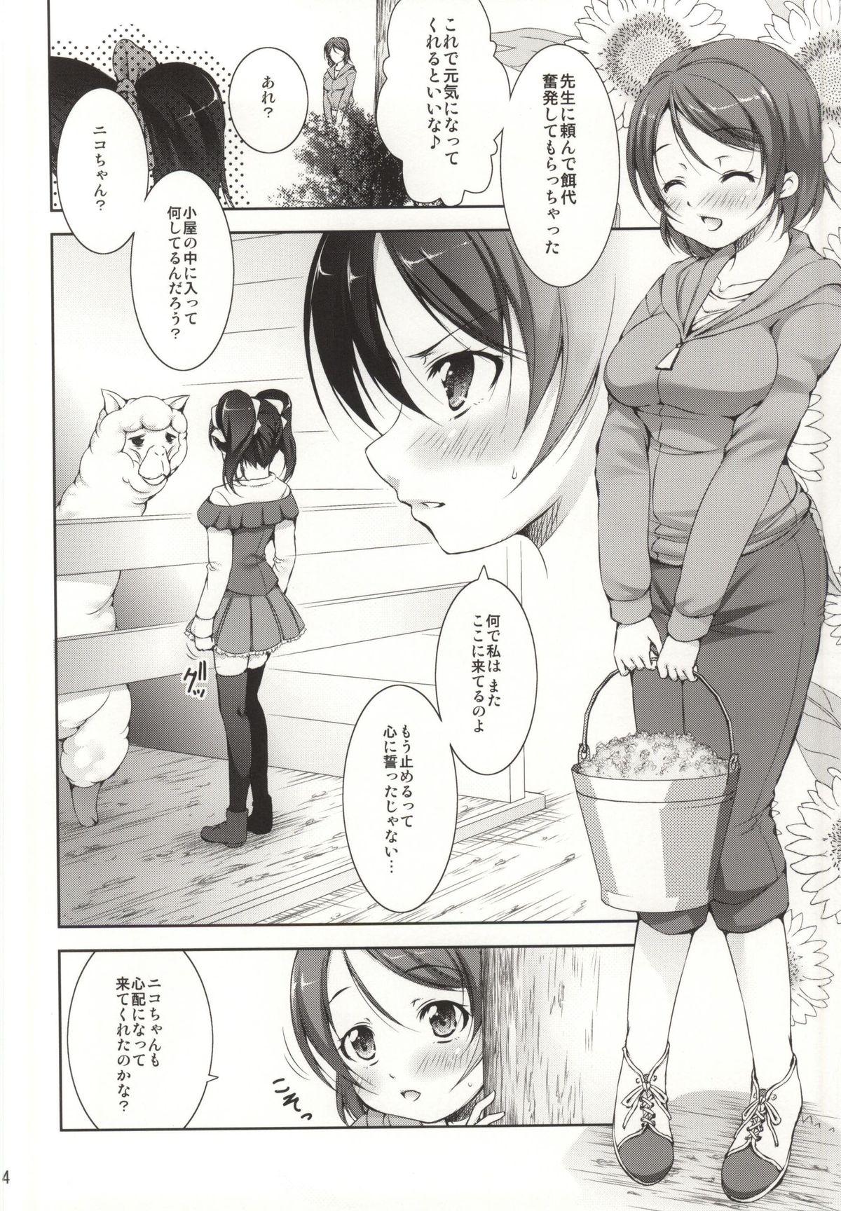 Pegging Alpakan! - Love live Gay Kissing - Page 3