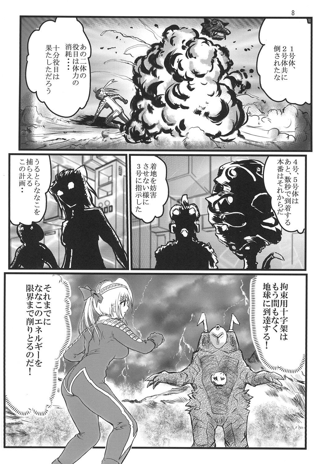 Cock Sucking Ultra Nanako Zettaizetsumei! - Ultraman Room - Page 8