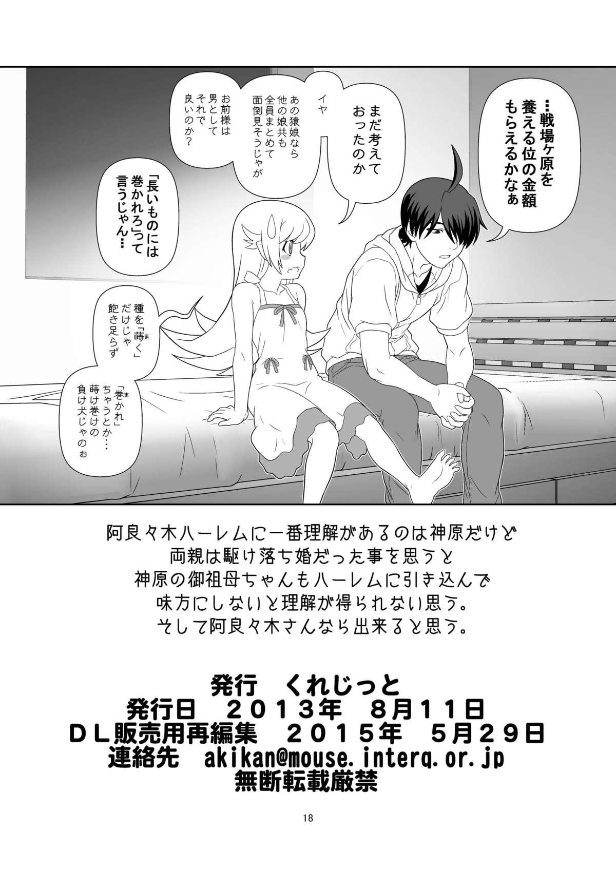 Hardcore Sex Nagamonogatari - Bakemonogatari Toilet - Page 17