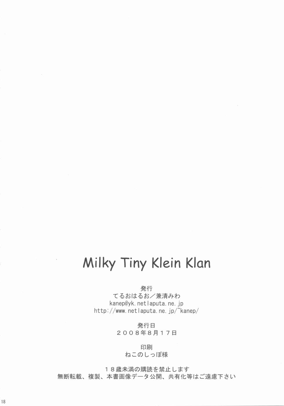 Milky Tiny KLEIN KLAN 19