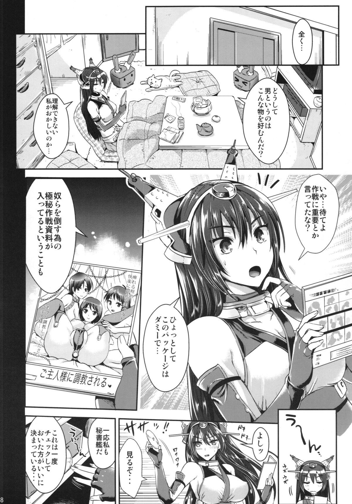 Flashing Senkan Nagato to Hentai Teitoku - Kantai collection Shaved - Page 8