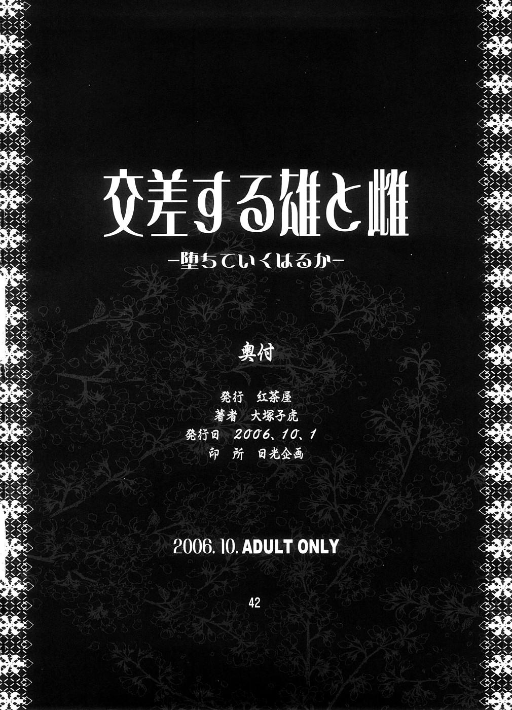 Eating Pussy (SC33) [Kouchaya (Ohtsuka Kotora)] Kousasuru Osu to Mesu -Ochiteiku Haruka- | Crossing Man and Woman [English] [SaHa] Deutsche - Page 41