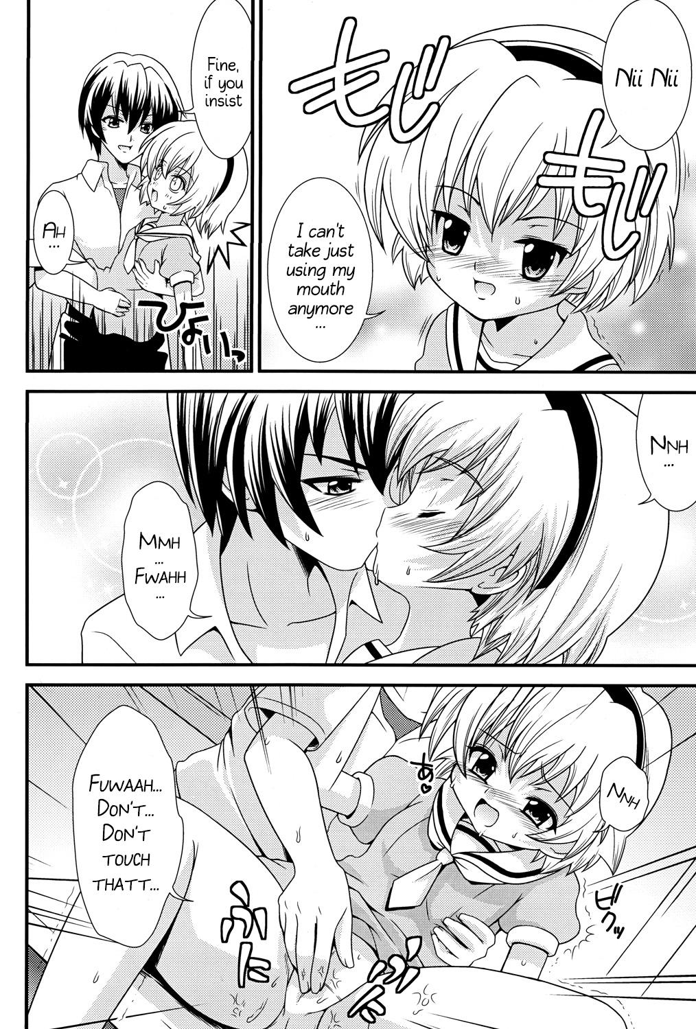 Gay 3some Matsutte Asobo - Higurashi no naku koro ni Hot Chicks Fucking - Page 9