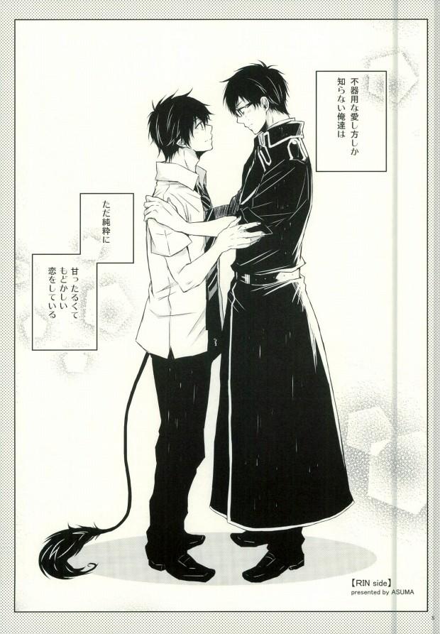 Bunda Okumura Kyoudai no Renai Jijou - Ao no exorcist Gaystraight - Picture 2