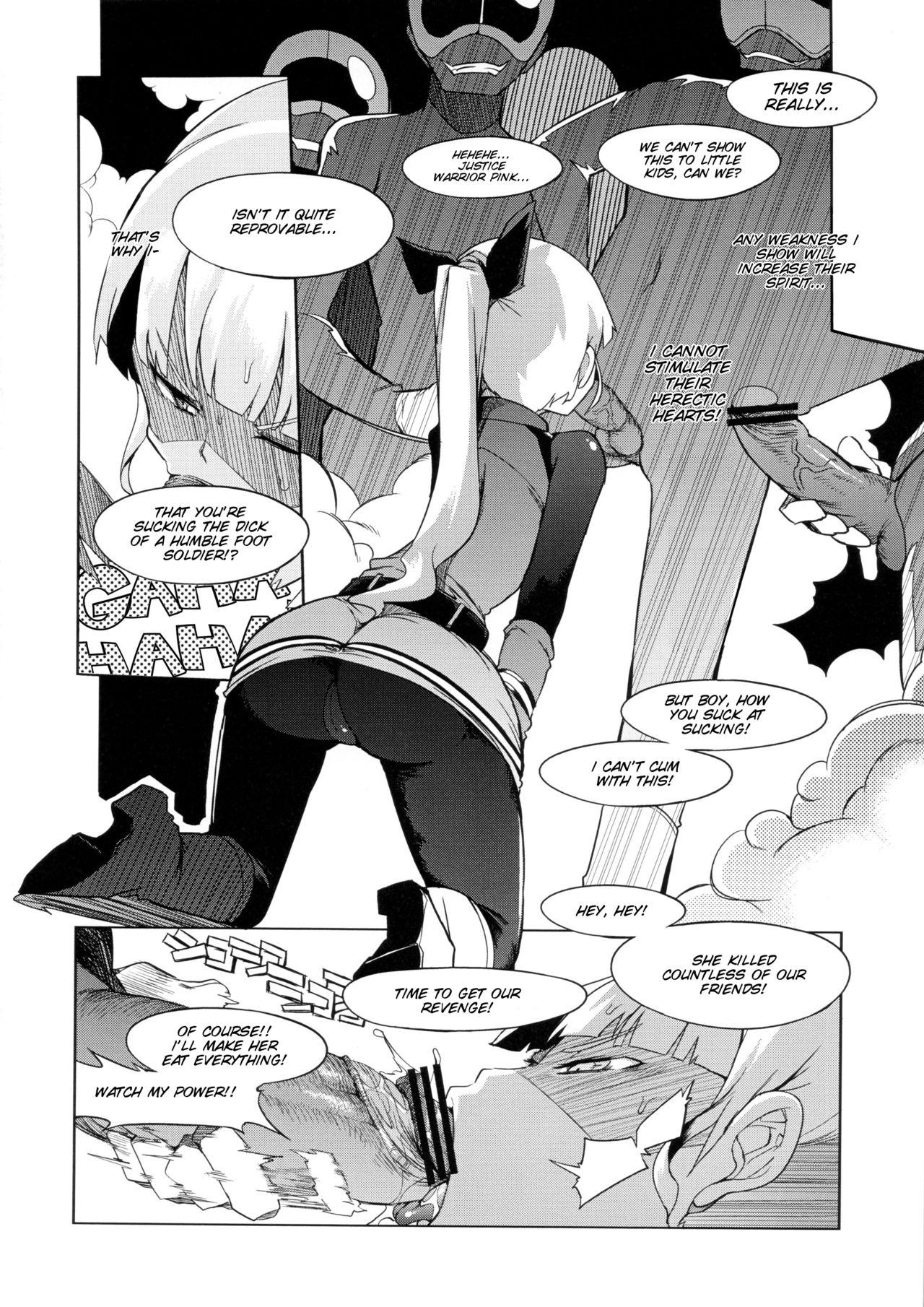 Hair the Pink - Tokusatsu Heroine Tsukamaeta!!! Part A Daring - Page 10