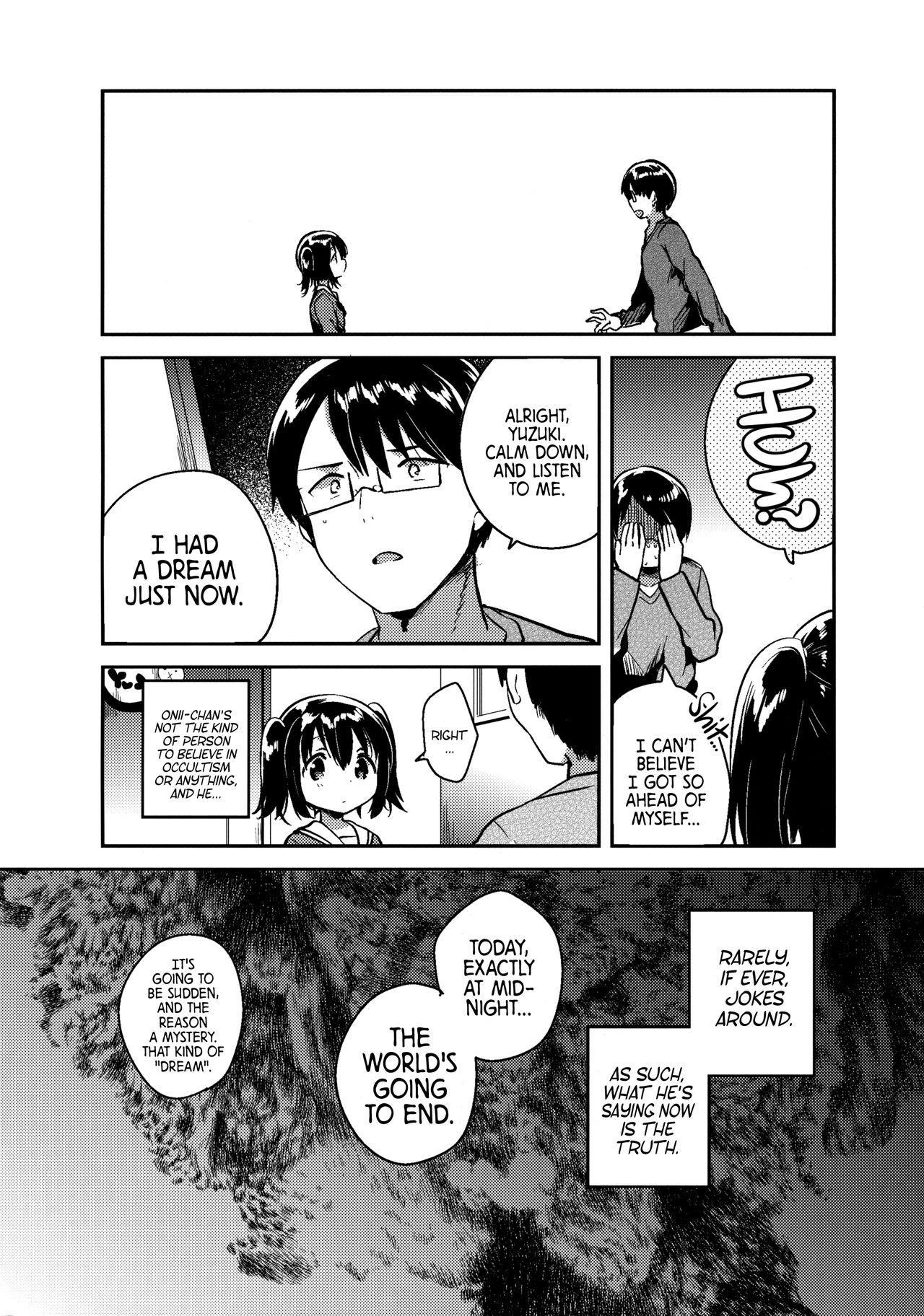 Africa Sekai ga Metsubou Suru node Imouto to Sex Suru | The world is ending, so I'm having sex with my little sister Boy Fuck Girl - Page 5