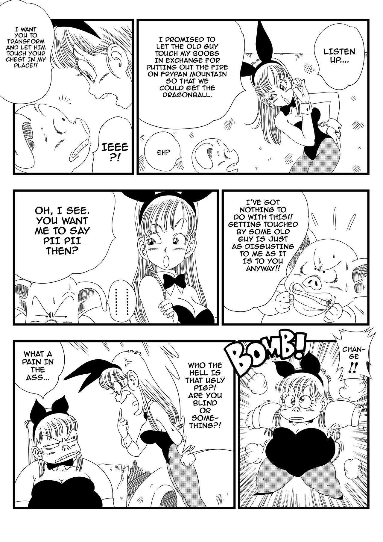Longhair Bunny Girl Transformation - Dragon ball Pau - Page 4