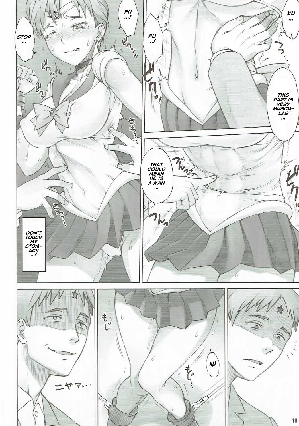 Hot Women Having Sex Seibetsu Oshiete Uranus-san - Sailor moon Cream Pie - Page 9