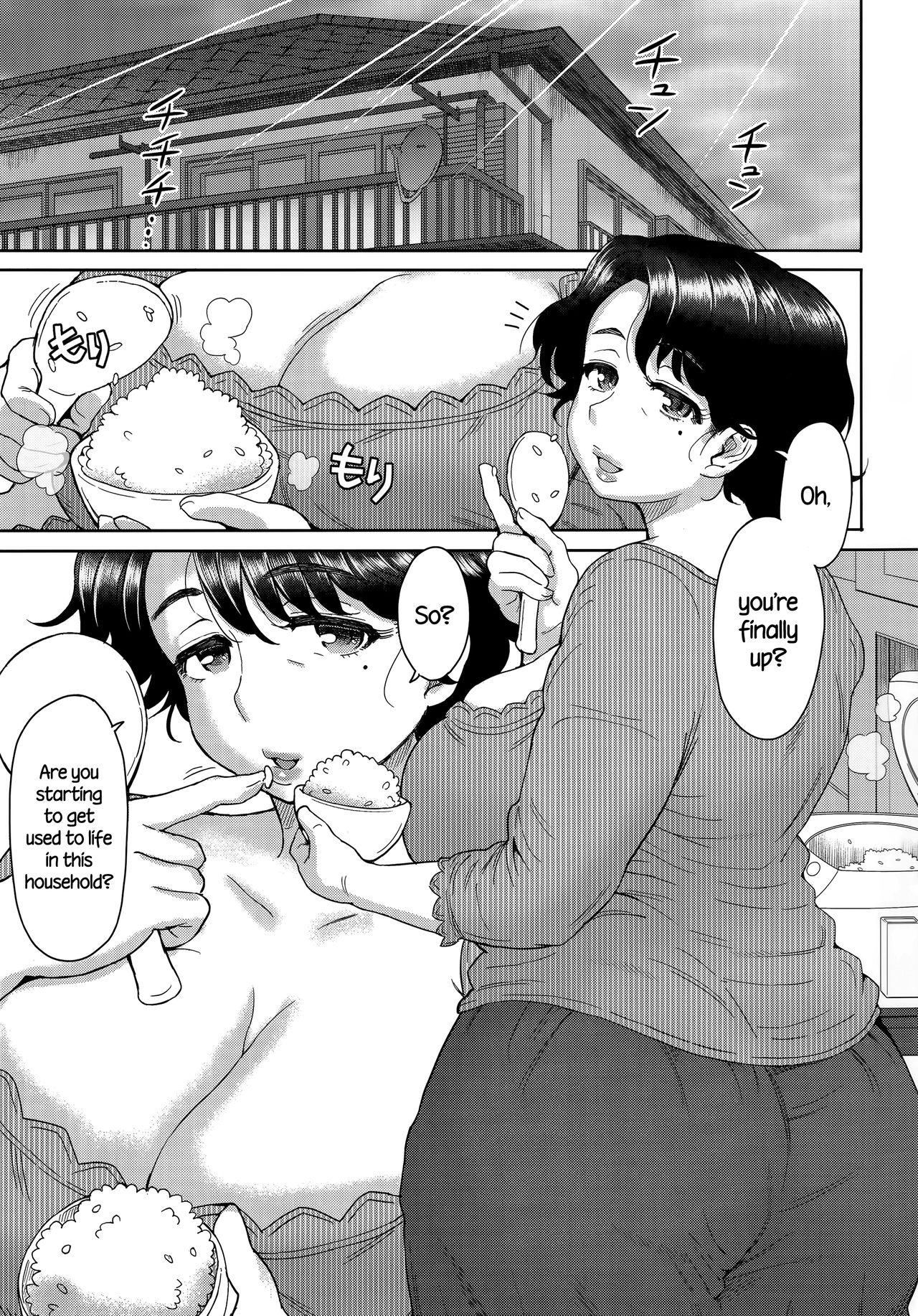 Cojiendo Ashitaba-san Chi de Nichijouteki ni Seishori Dekiru Isourou no Boku | My Daily Life Relieving My Sexual Urges in the Ashitaba Family Household - Ashitaba san chi no mukogurashi Solo - Page 2