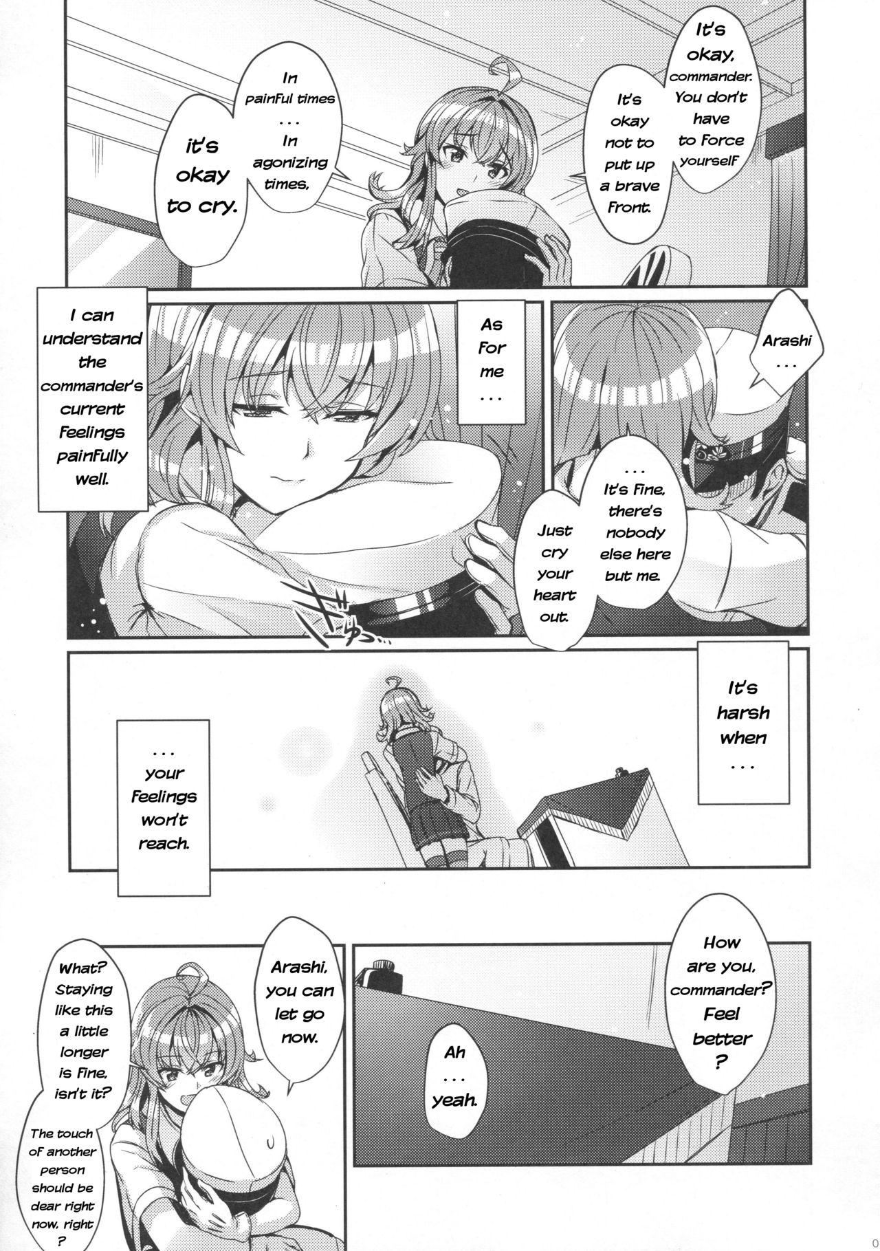 Office Fuck Arashi no Himeta Koigokoro | Arashi's Hidden Love - Kantai collection Tranny - Page 4