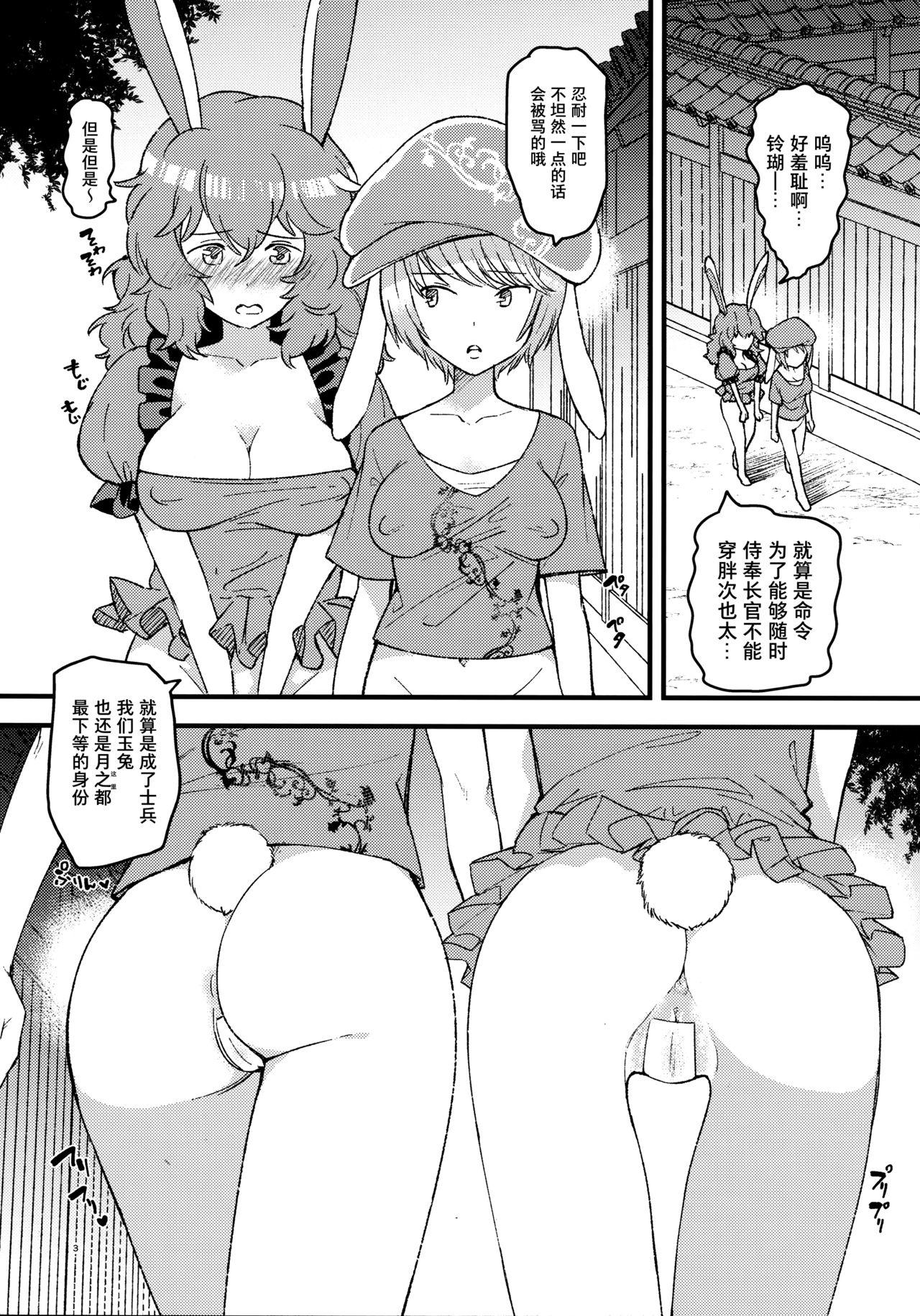 Hard Core Free Porn No pants rabbit - Touhou project Mulata - Page 3