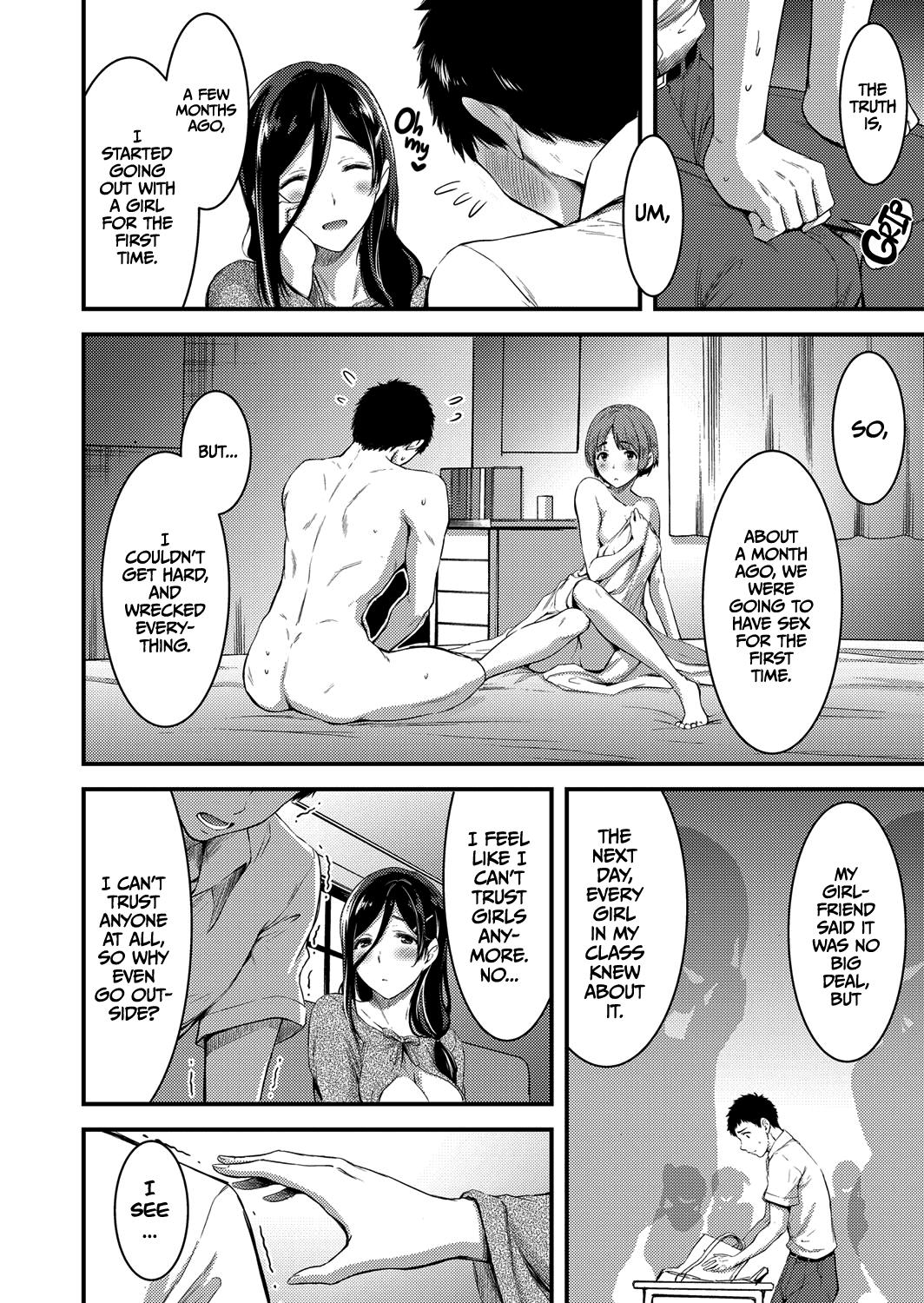 Famosa [Yamamoto Yammy] Doutei Tsumamigui Counselor ~Yuujin no Musuko ni Kindan Fudeoroshi~ | The Counselor Who Eats Virgins for Breakfast ~Deflowering Her Friend's Son~ (COMIC Grape Vol. 48) [English] =Dark Mac + CW= Monster Dick - Page 8