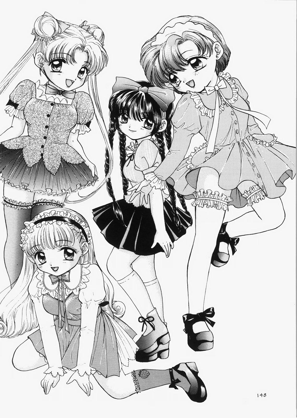 Masturbandose 1000000-nin no Shoujo side star - Sailor moon Chick - Page 143