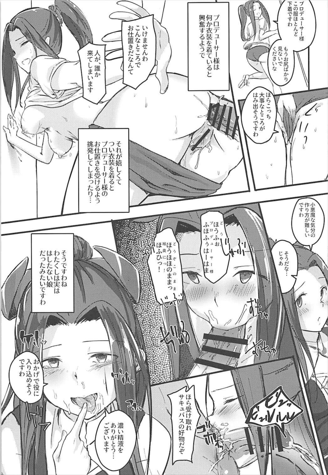 Lesbo Naisho no Ohanashi o - The idolmaster Cock Sucking - Page 12