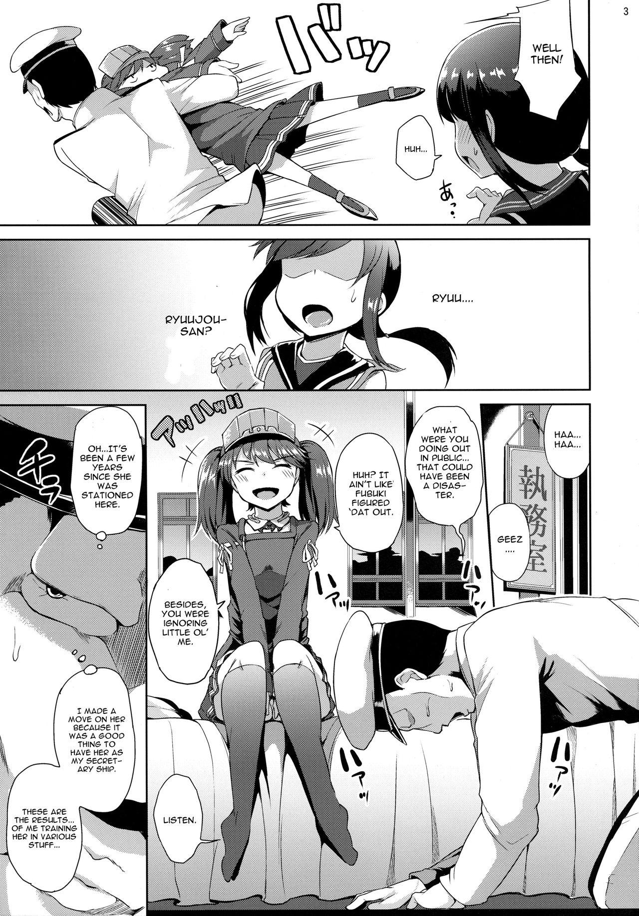 Gayporn Ganbatte Leveling shita Kekka Inran ni Sodatta Ryuujou-chan - Kantai collection 4some - Page 4