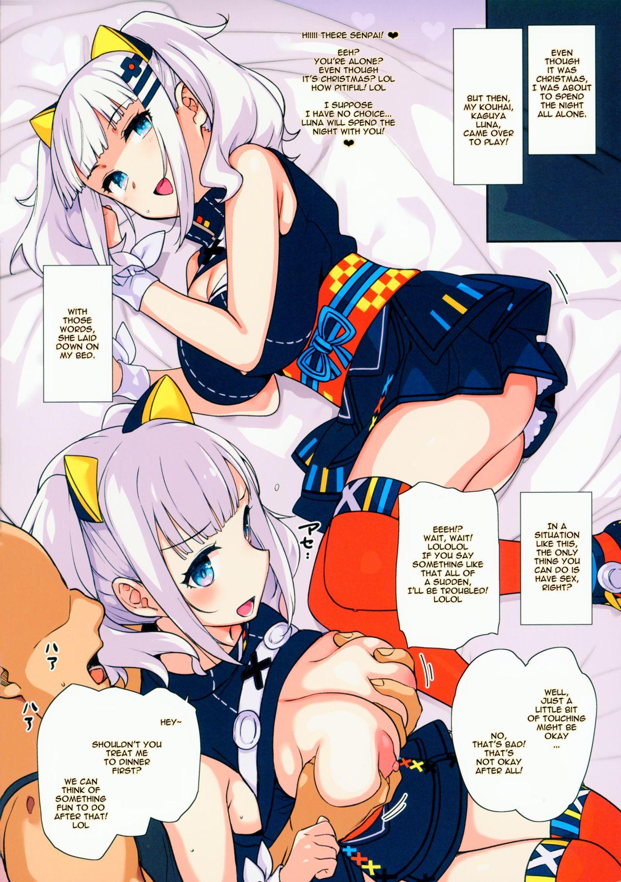 Sharing (C93) [Basutei Shower (Katsurai Yoshiaki)] Ee, Chri-bocchi nano? Kawaisou~~~~...♥ | Eeh, you're alone on Christmas? How pitiful! ♥ (Kaguya Luna) [English] [Decensored] Hardcore Porno - Picture 2