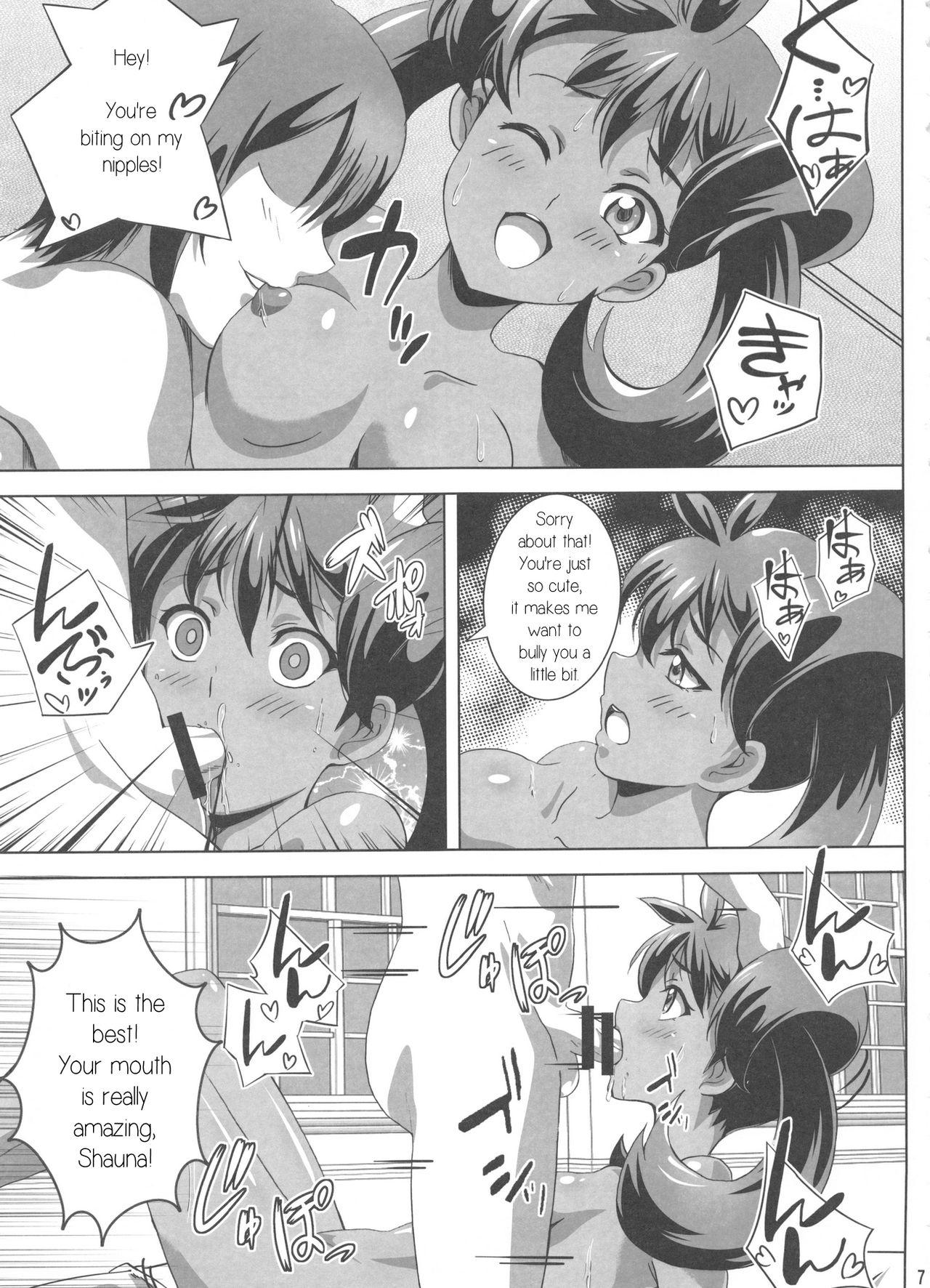 Sucking Cock Sana to Serena no Bitch Power - Pokemon Dress - Page 6