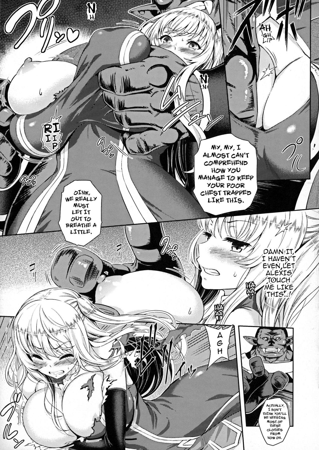 Threesome Yamada Gogogo] Erona ~Orc no Inmon ni Okasareta Onna Kishi no Matsuro~ | Erona ~The Fall of a Beautiful Knight Cursed with the Lewd Mark of an Orc~ Ch. 1-4 [English] [darknight] [Decensored] [ongoing] Gay Hairy - Page 11