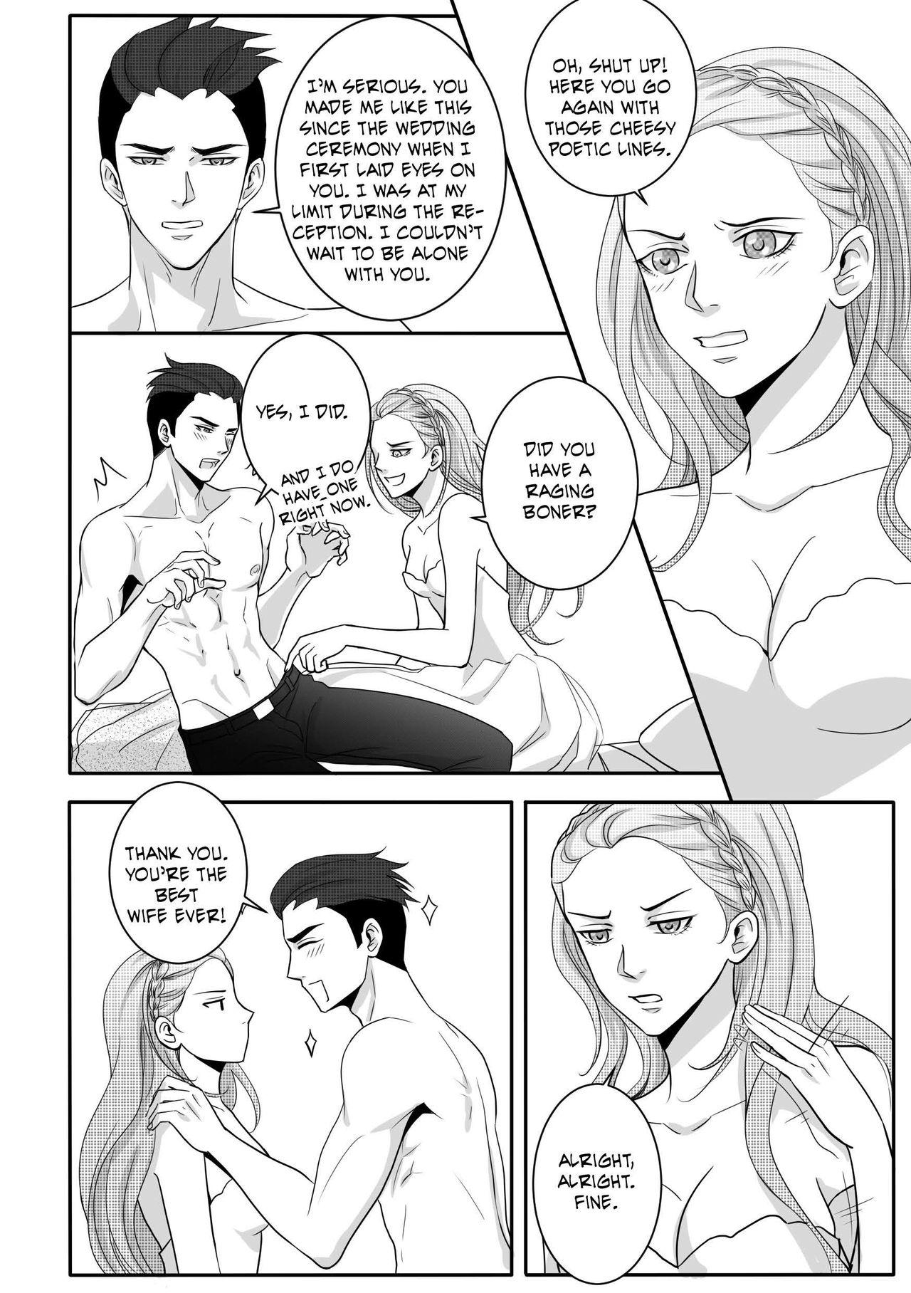 Stretch Fujoshi Trapped in a Seme's Perfect Body *Wedding Night* - Original Gay Public - Page 12