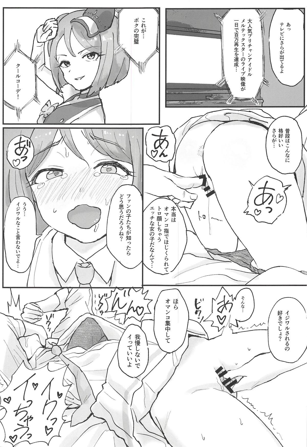 Free Fuck M-sei Fukujuuka Keikaku! Uwasa no Chouzetsu Bikei Daininki Pri Chan Idol Midorikawa Sara Chijoku no Zecchou Noukou Nakadashi Sex - Kiratto pri chan Amatures Gone Wild - Page 4