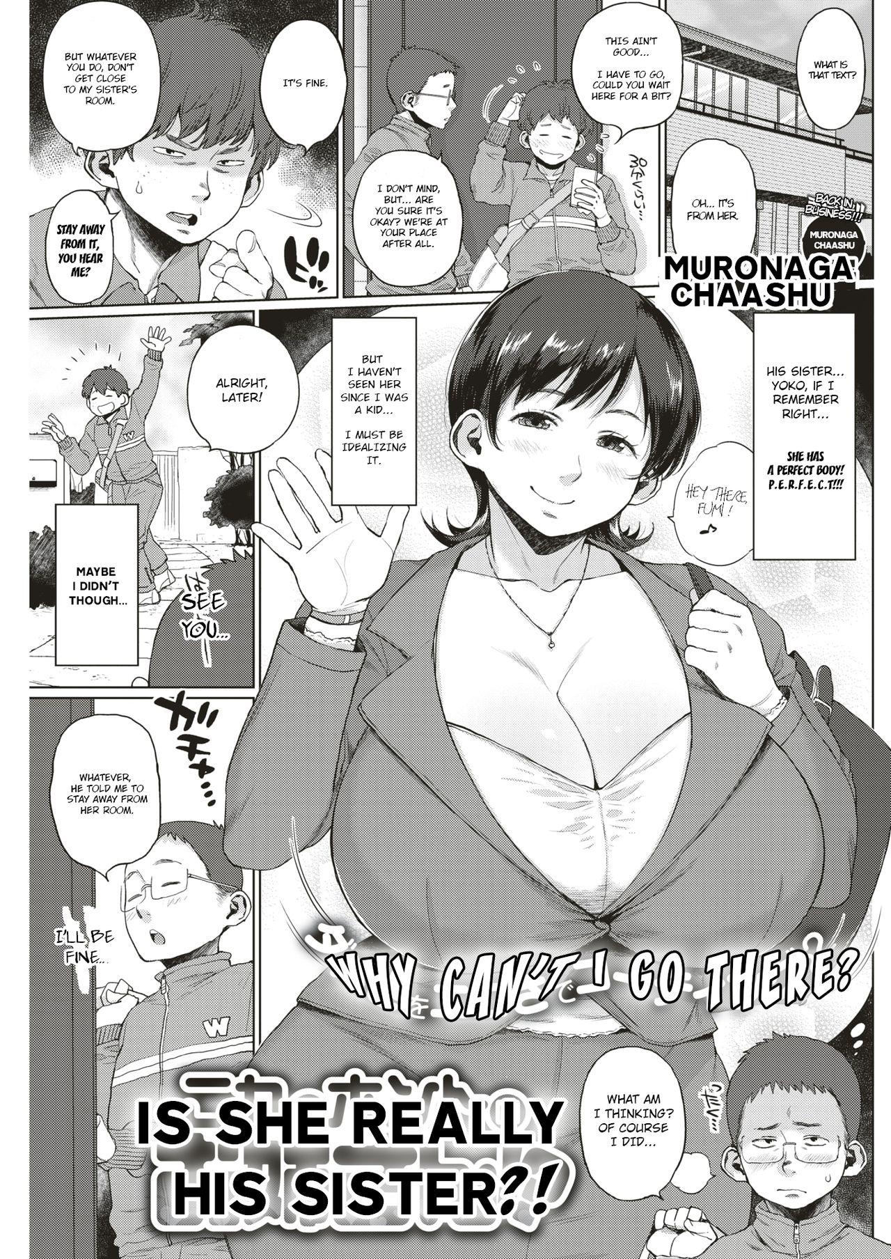 Rough Sex Porn Kore ga Honto no Onee-san!? | Is she really his sister?! Peituda - Page 1