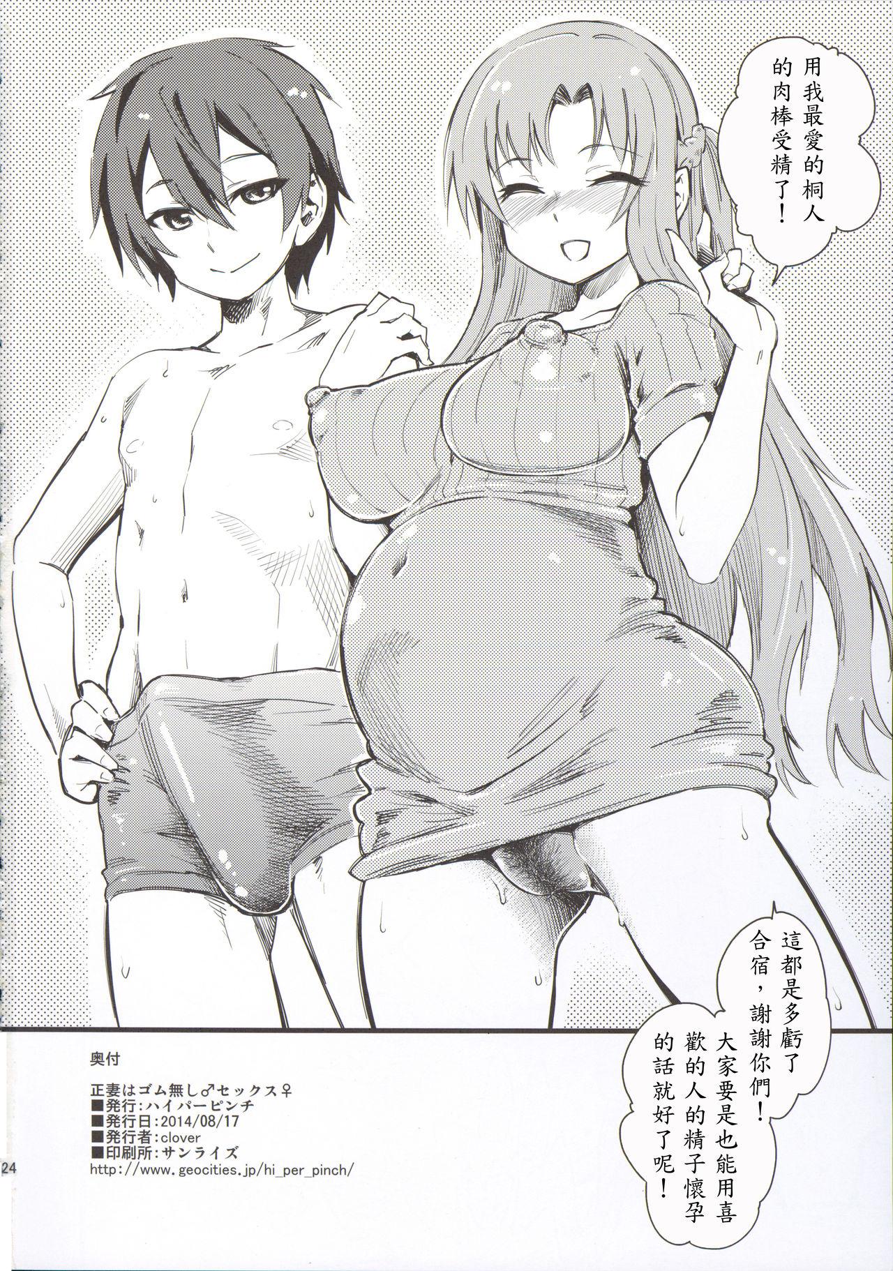 Insertion Seisai wa Gomu-nashi Sex - Sword art online Housewife - Page 26