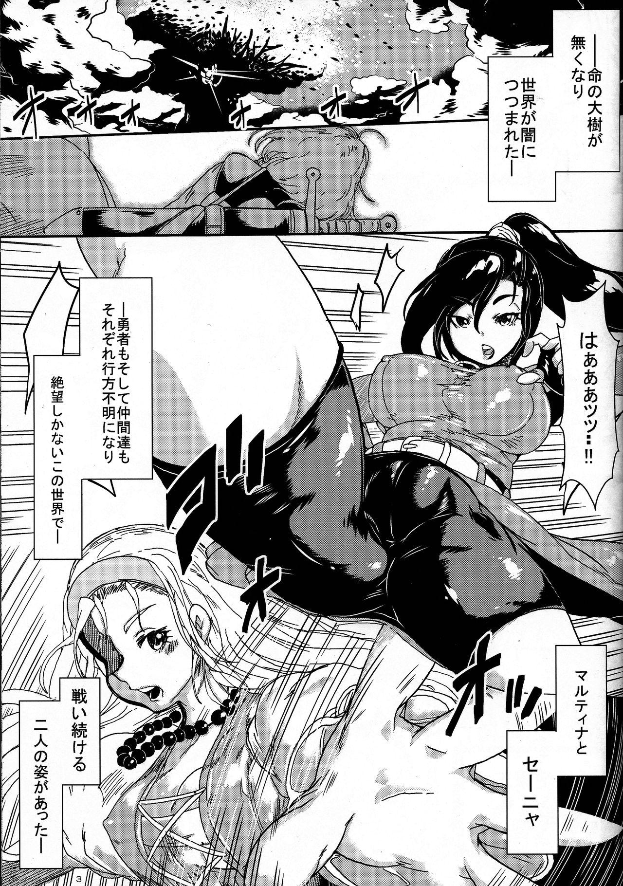 Vecina Toraware no Senya Spectacle Ryoujoku Show - Dragon quest xi Humiliation - Page 3