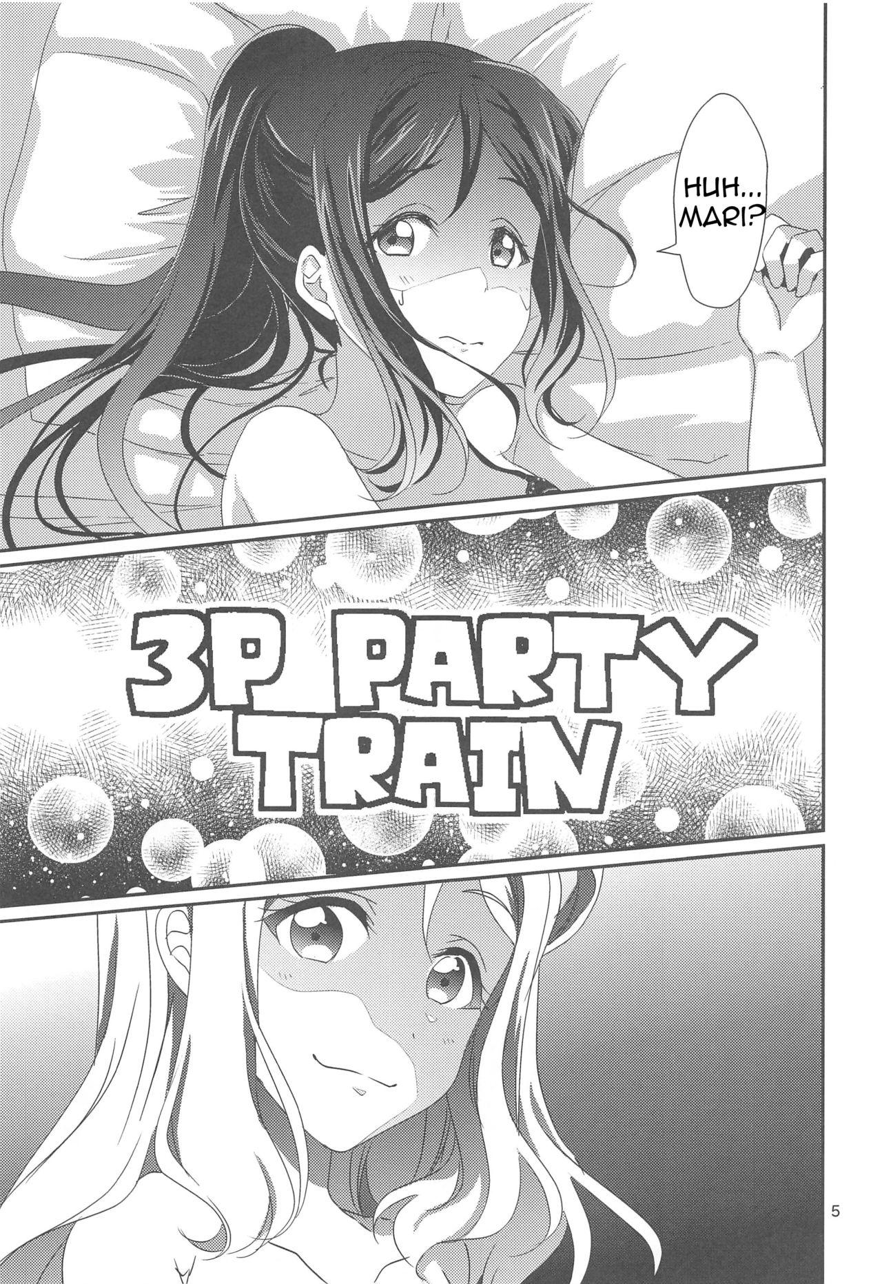 Solo 3P PARTY TRAIN - Love live sunshine Girl On Girl - Page 6