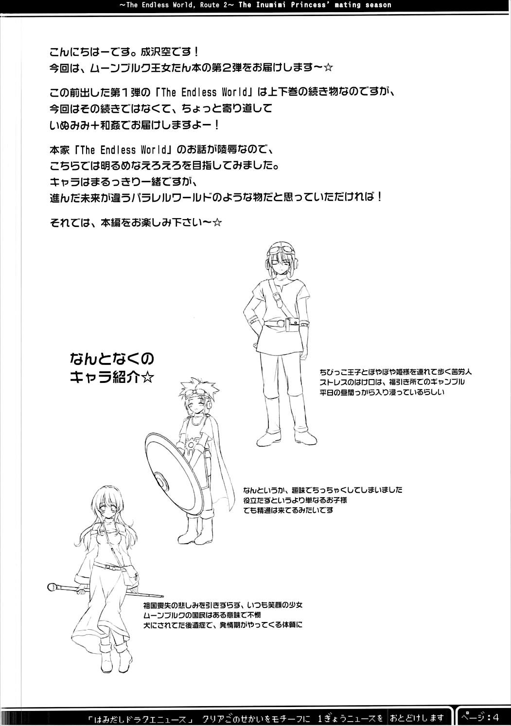 Nylon Inumimi Oujo no, Wafu Wafu Hatsujouki. - Dragon quest ii Butt Sex - Page 3