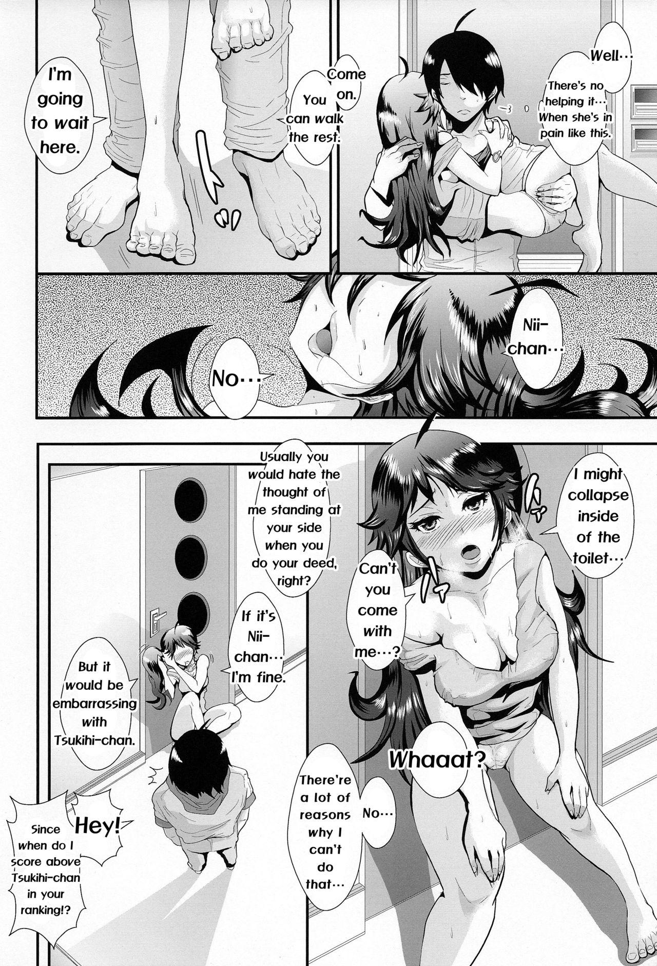 Girlsfucking (C82) [KNUCKLE HEAD (Shomu)] Netsu ni okasareta Karen-chan to toilet de.... | Taking fevery Karen-chan to the toilet… (Bakemonogatari) [English] [EHCove] - Bakemonogatari Interracial Sex - Page 6