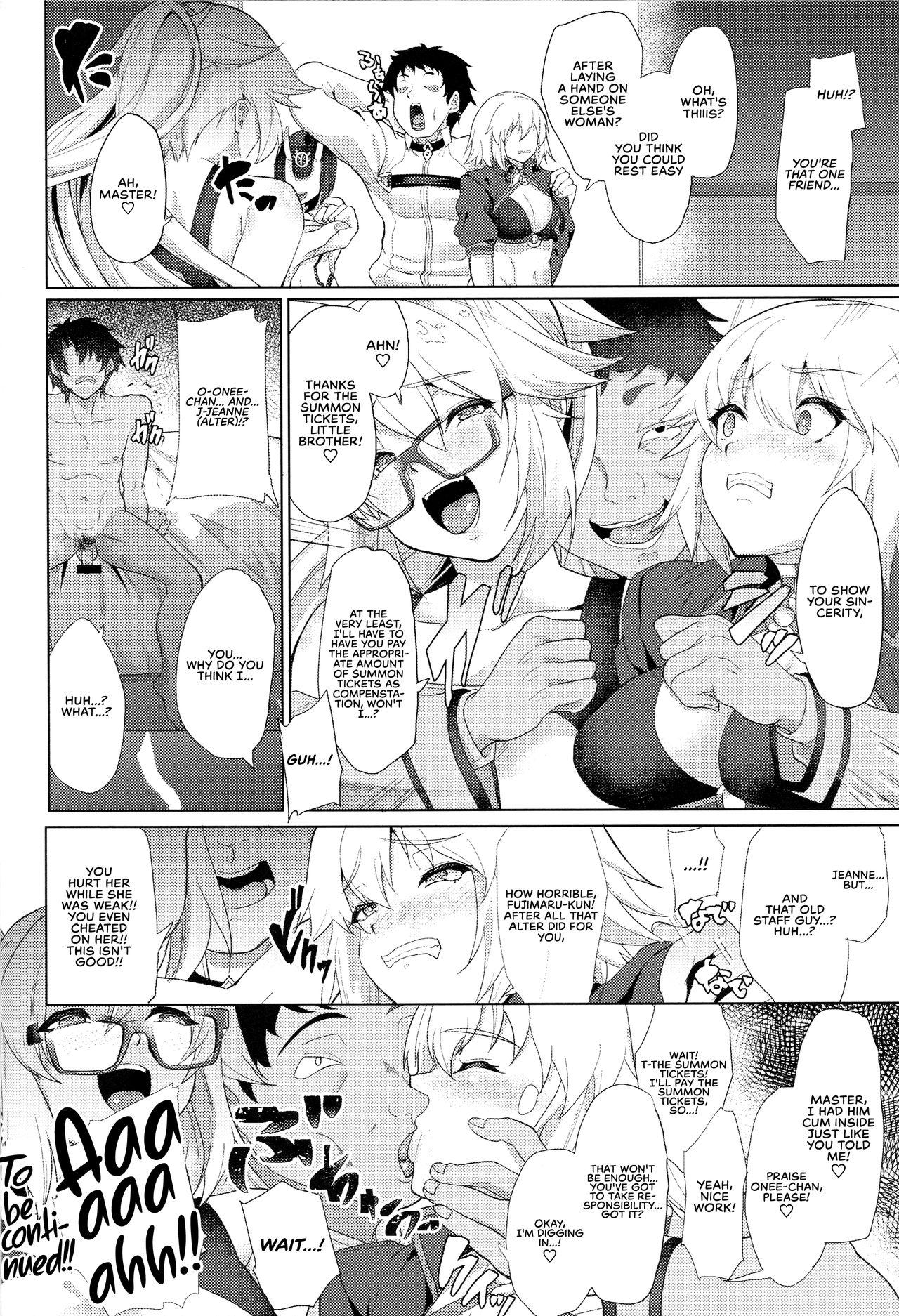 (C96) [Time-Leap (Aoiro Ichigou)] Even Knowing That It's a Trap, I (An NTR Victim) Can't Resist My Friend's Touch-Heavy Jeanne! (Fate/Grand Order) [English] [RedLantern] 21