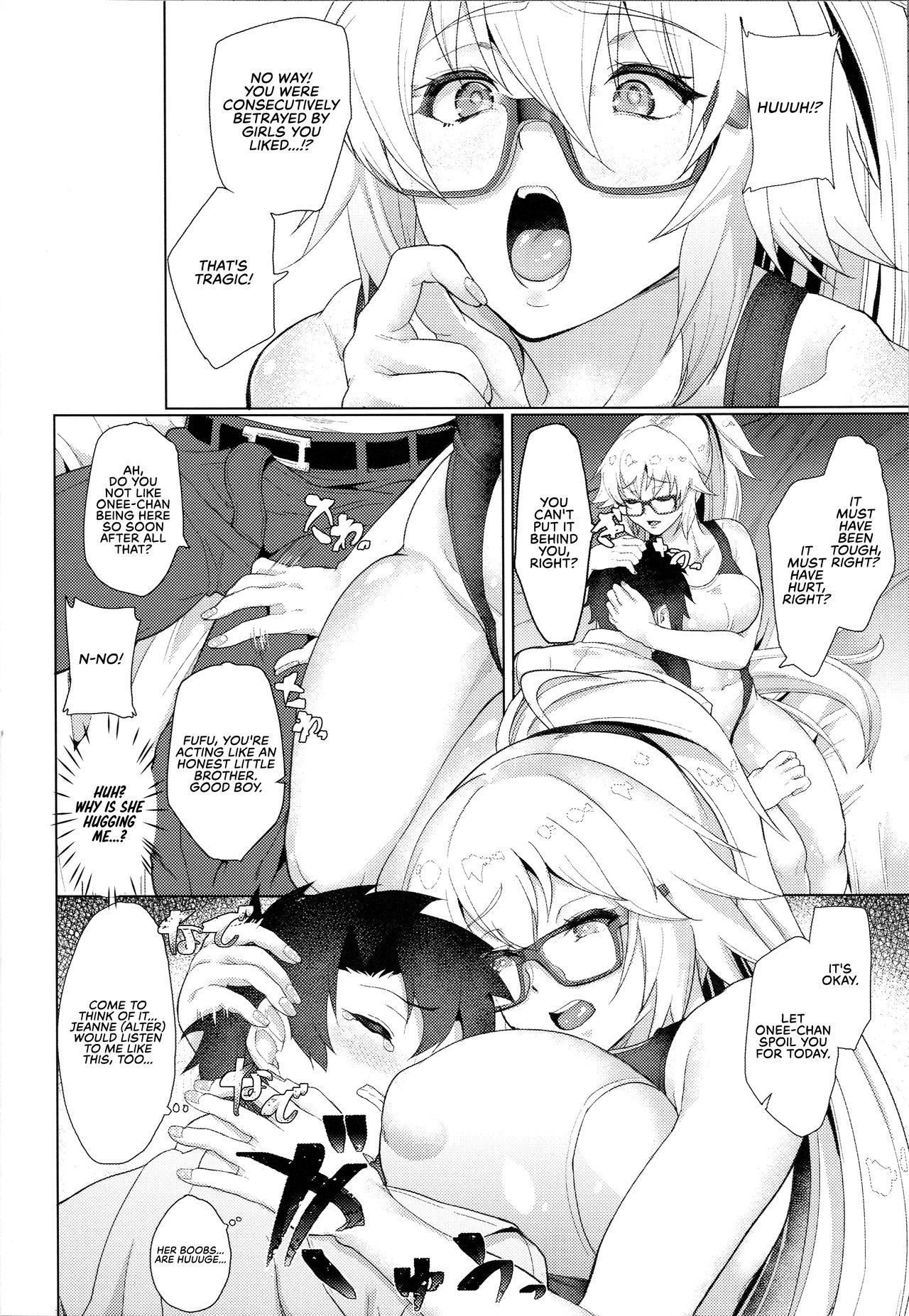 Taiwan (C96) [Time-Leap (Aoiro Ichigou)] Even Knowing That It's a Trap, I (An NTR Victim) Can't Resist My Friend's Touch-Heavy Jeanne! (Fate/Grand Order) [English] [RedLantern] - Fate grand order Big Cocks - Page 8