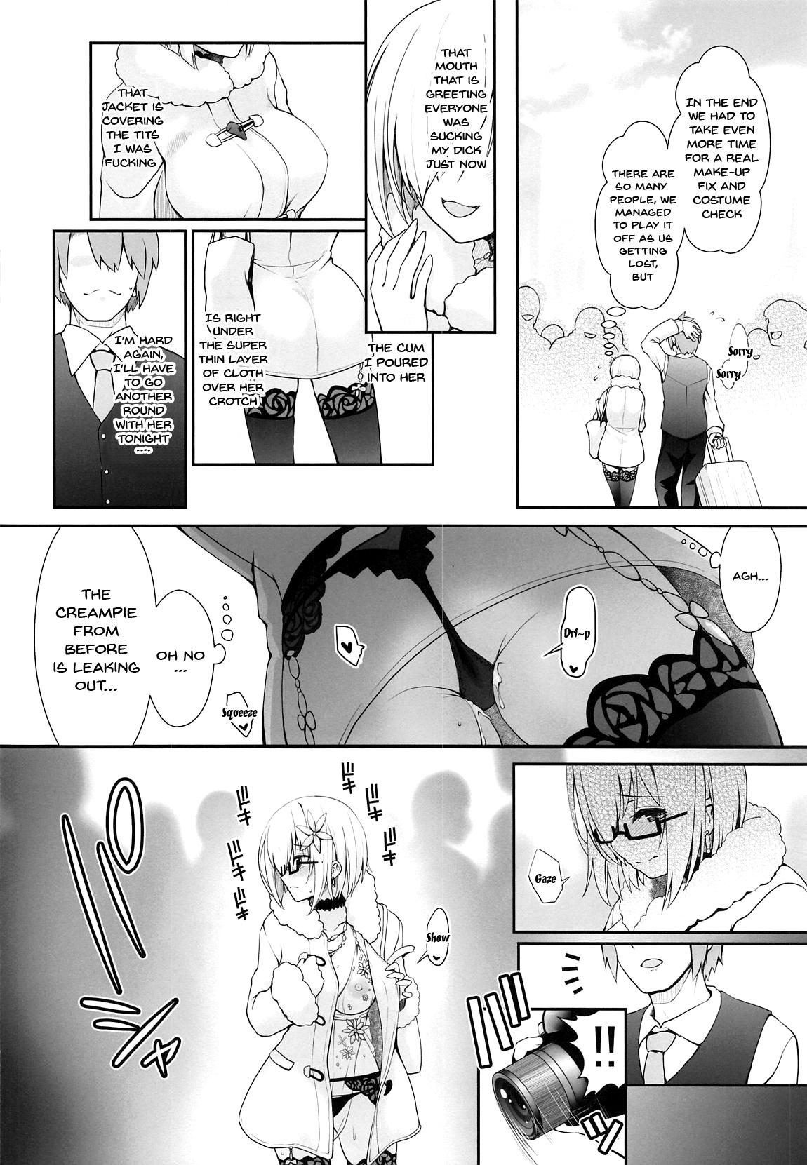 (COMIC1☆15) [SSB (Maririn)] Purupuru Yurasu H-Cup Namachichi Hobo Marudashi Layer Icha Love Rojou CosEve Date | making love to a cosplayer with large swaying h-cup breasts at a cosplay event (Fate/Grand Order) [English] {Doujins.com} 18