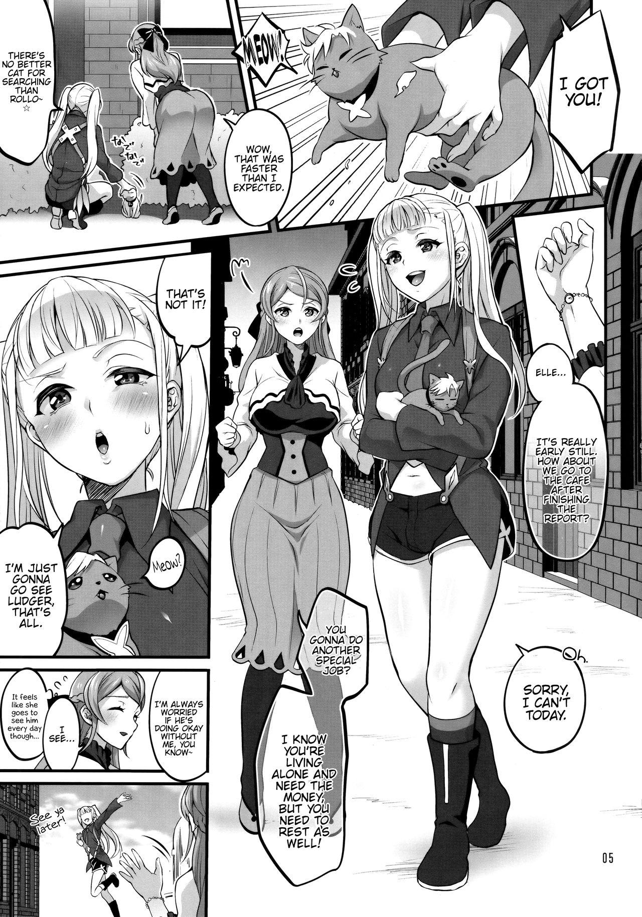 Old And Young Otona ni Natte mo Kawarazu Futanari Elle ni Furimawasareru! - Tales of xillia Pornstar - Page 4
