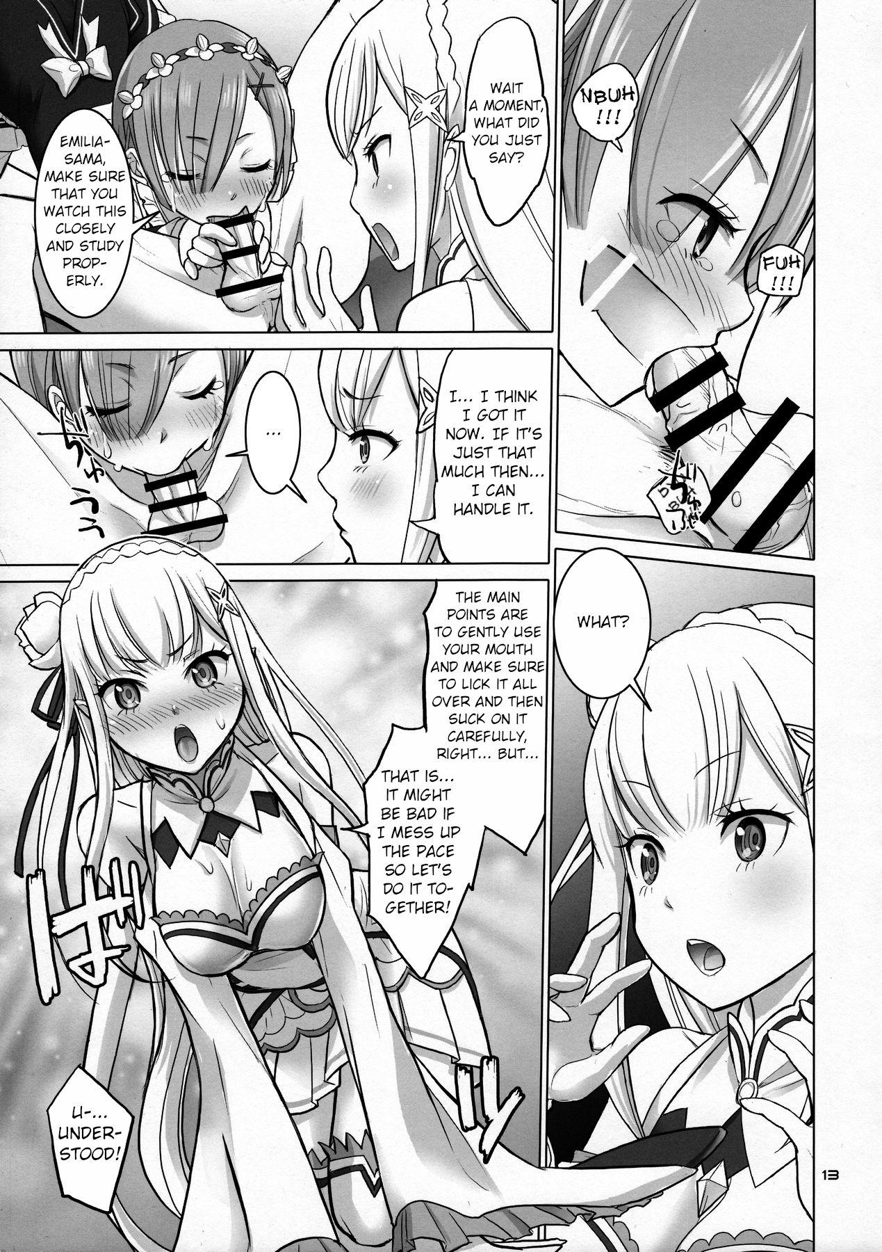 Gemidos Re: Black Friday - Re zero kara hajimeru isekai seikatsu Couple Fucking - Page 12