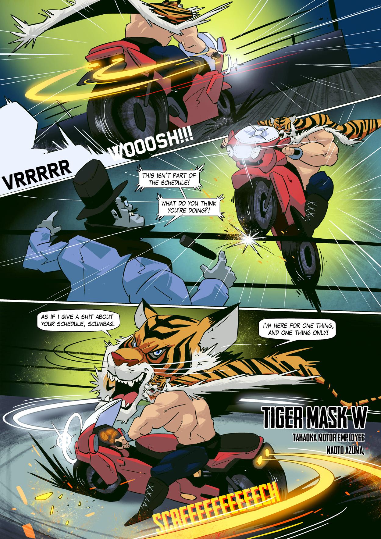 All Tiger Mask X Deep Throat - Page 9