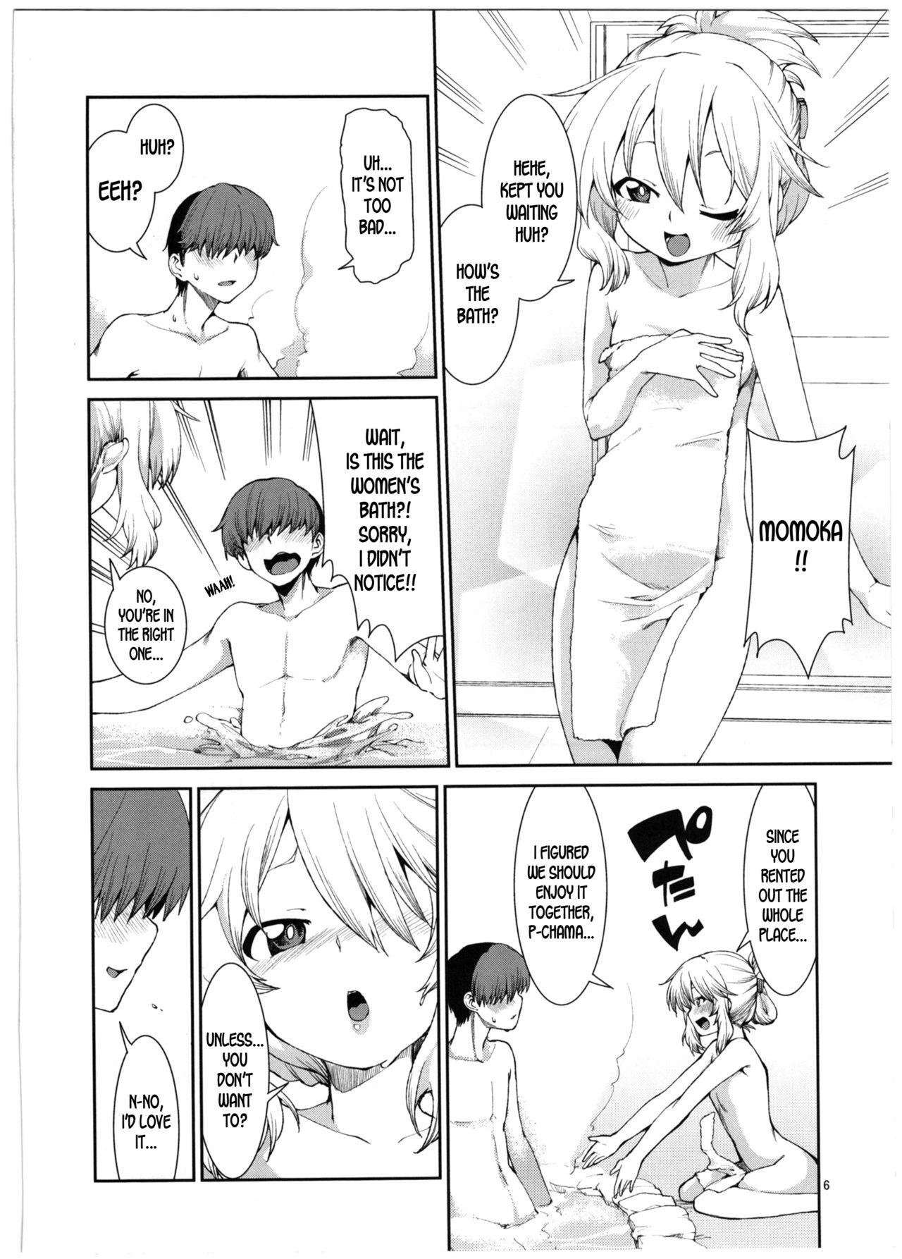 Online Momoka to Yukemuri Produce - The idolmaster Butthole - Page 8