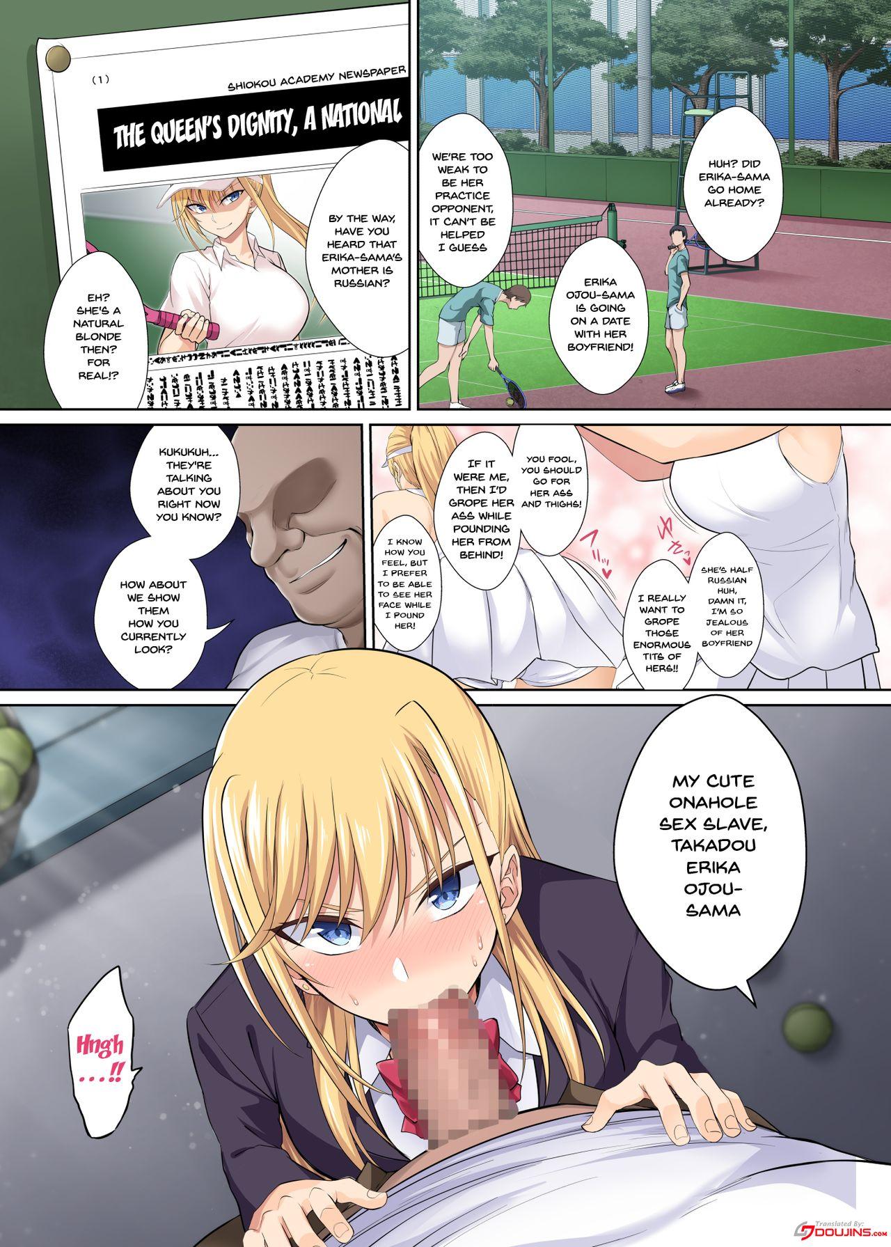 TenniCir no Joou ga Bihin no Chinpo Cleaner ni Otosareru Hanashi |  A Story Of The Tennis Queen Falling Into Being Cock Cleaner 1