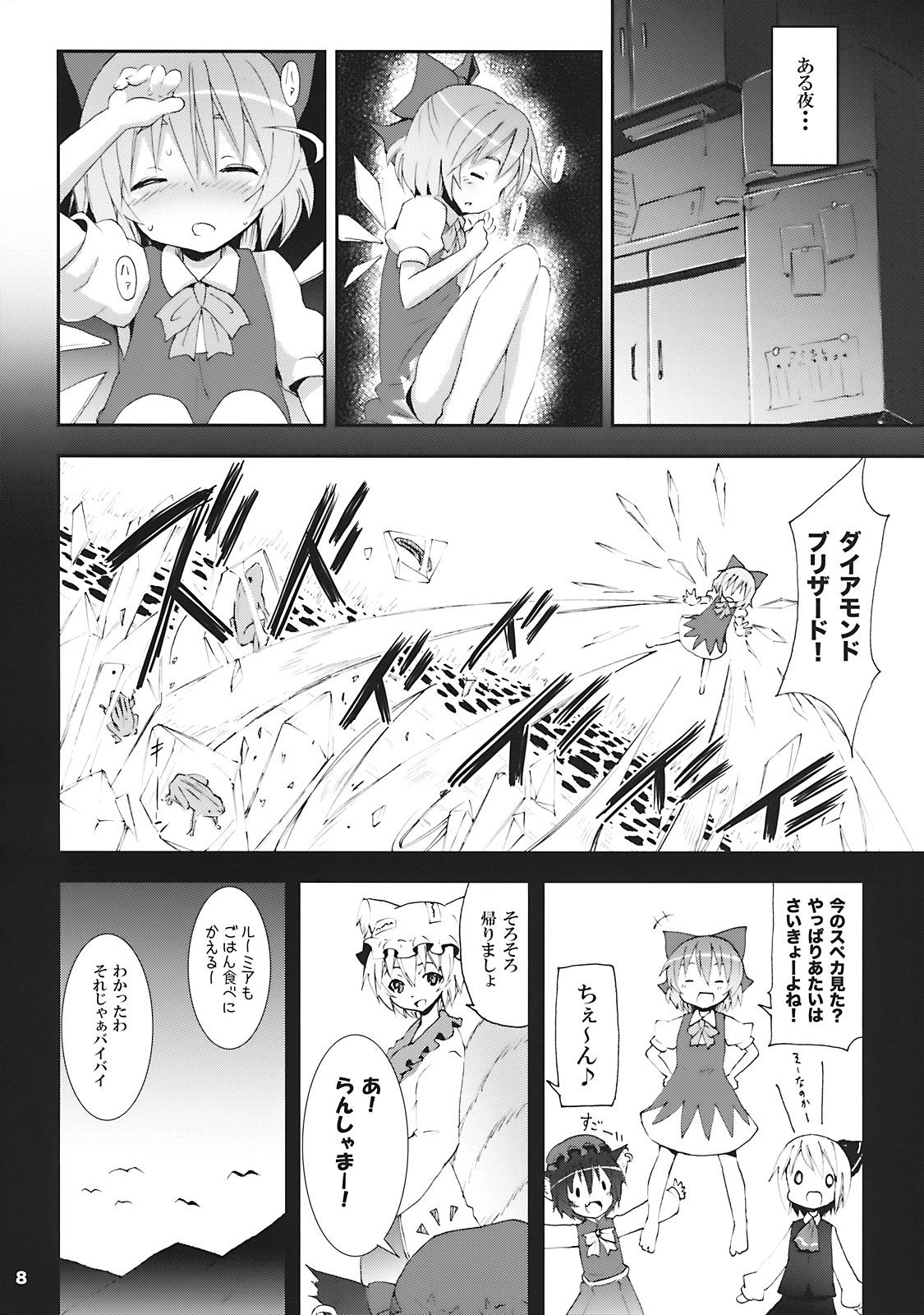 Softcore Cirno ga Ouchi ni Yattekita! - Touhou project Amatuer - Page 8