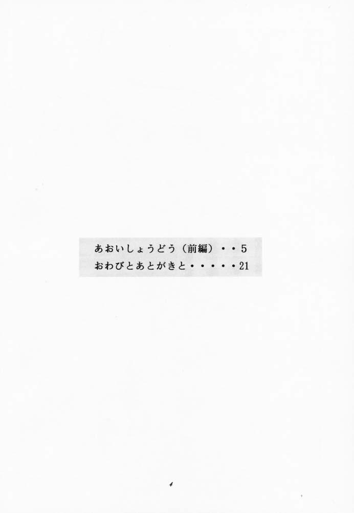 Punheta Aoi Shoudou - Infinite ryvius Old - Page 3