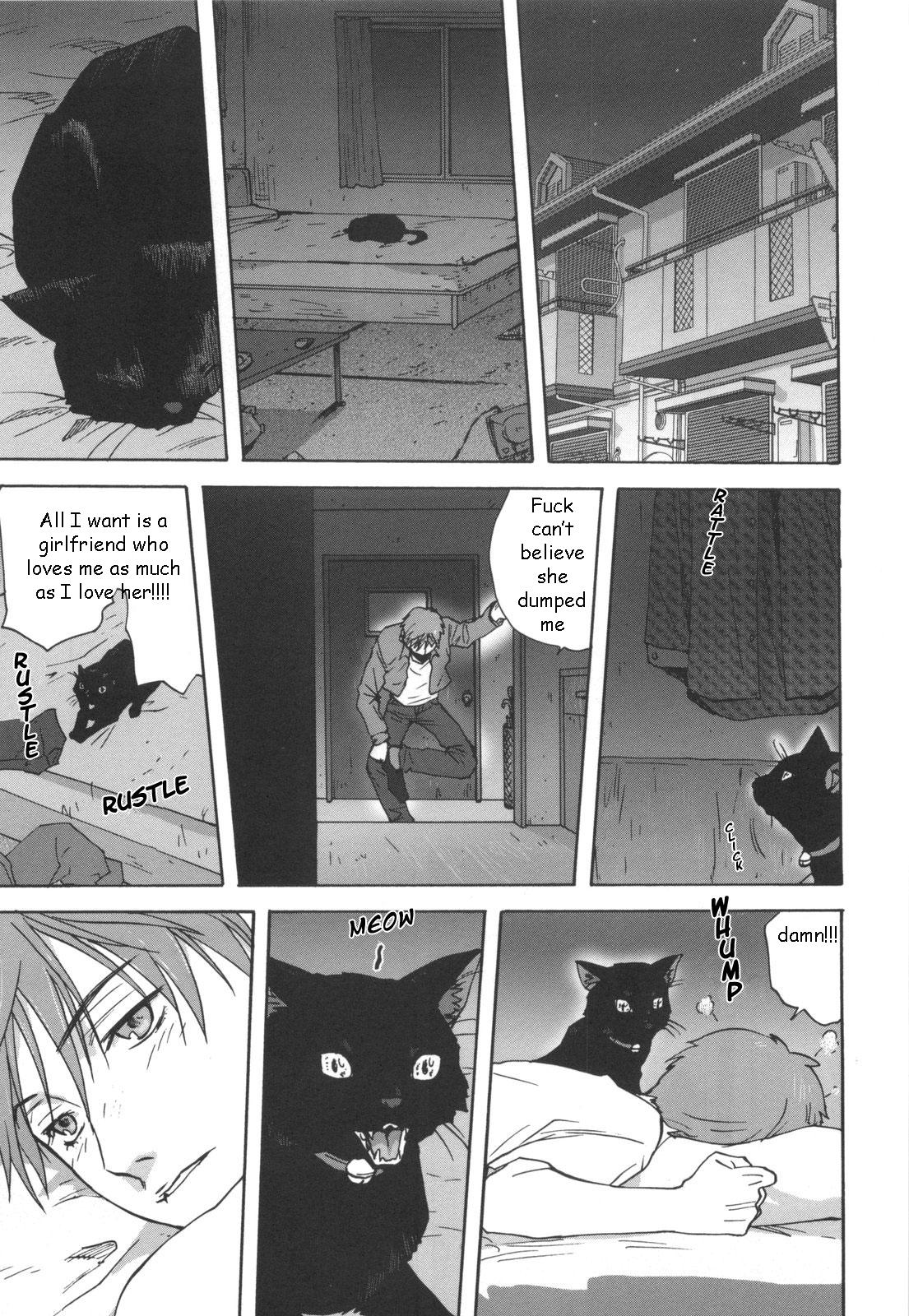 Putaria Black Cat Crossing Jerk Off - Page 1