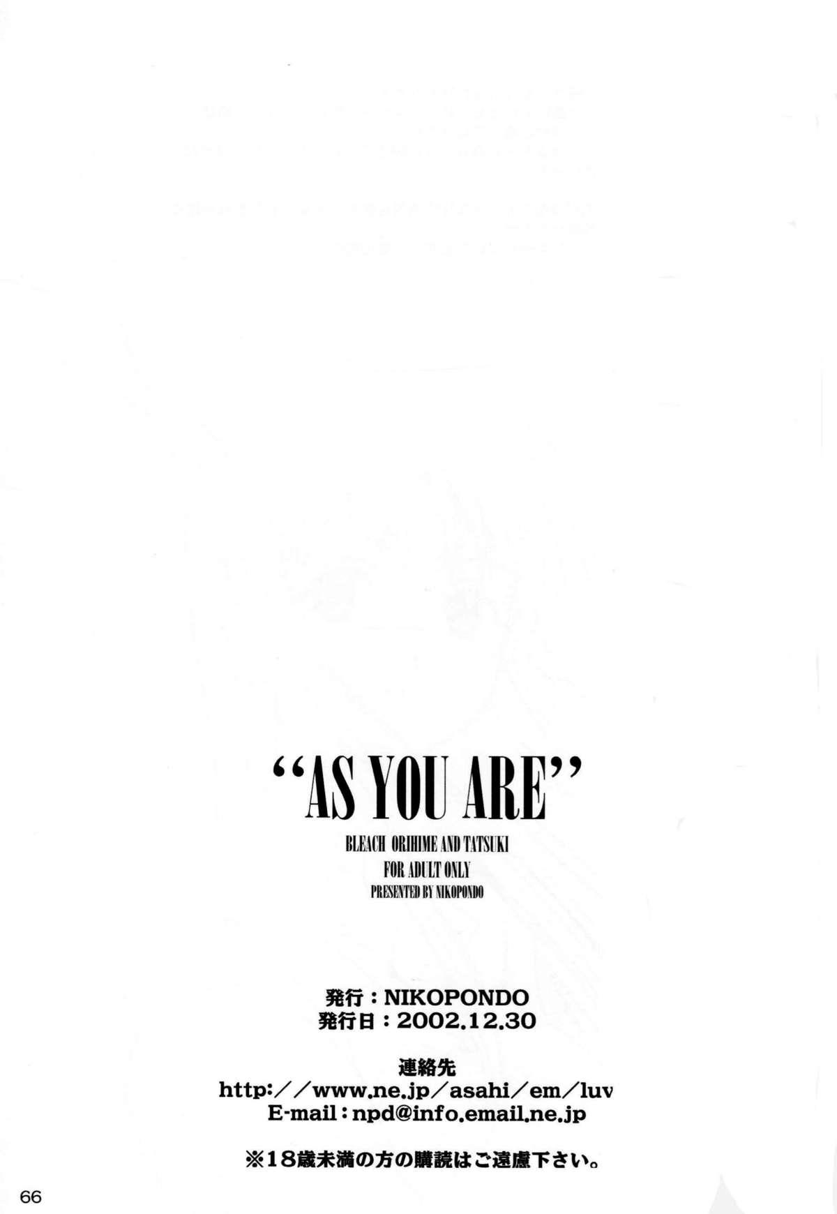 "As You Are" 64